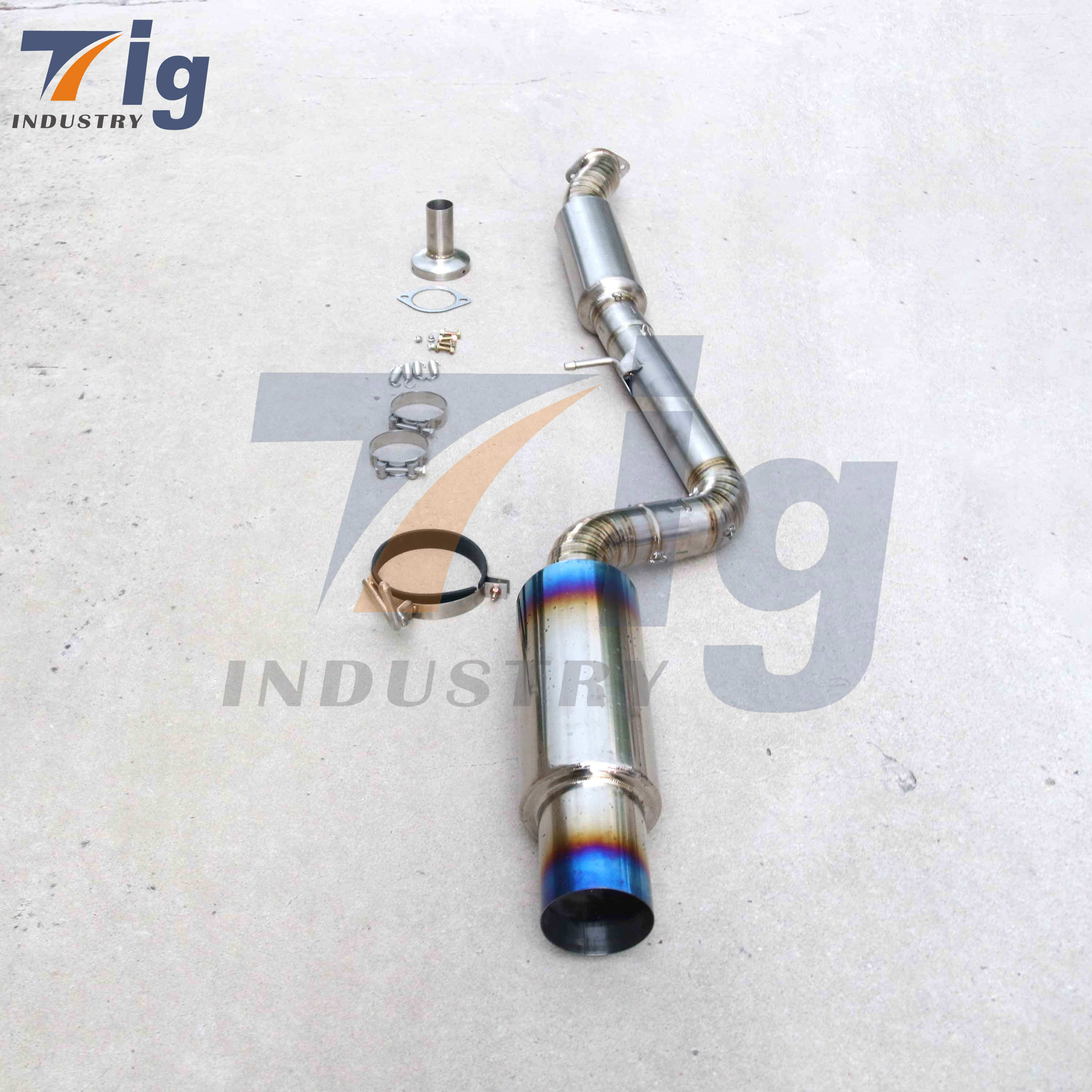 Ti Full Titanium Catback Exhaust Burnt Tip 2009-2016 For Nissan 370Z