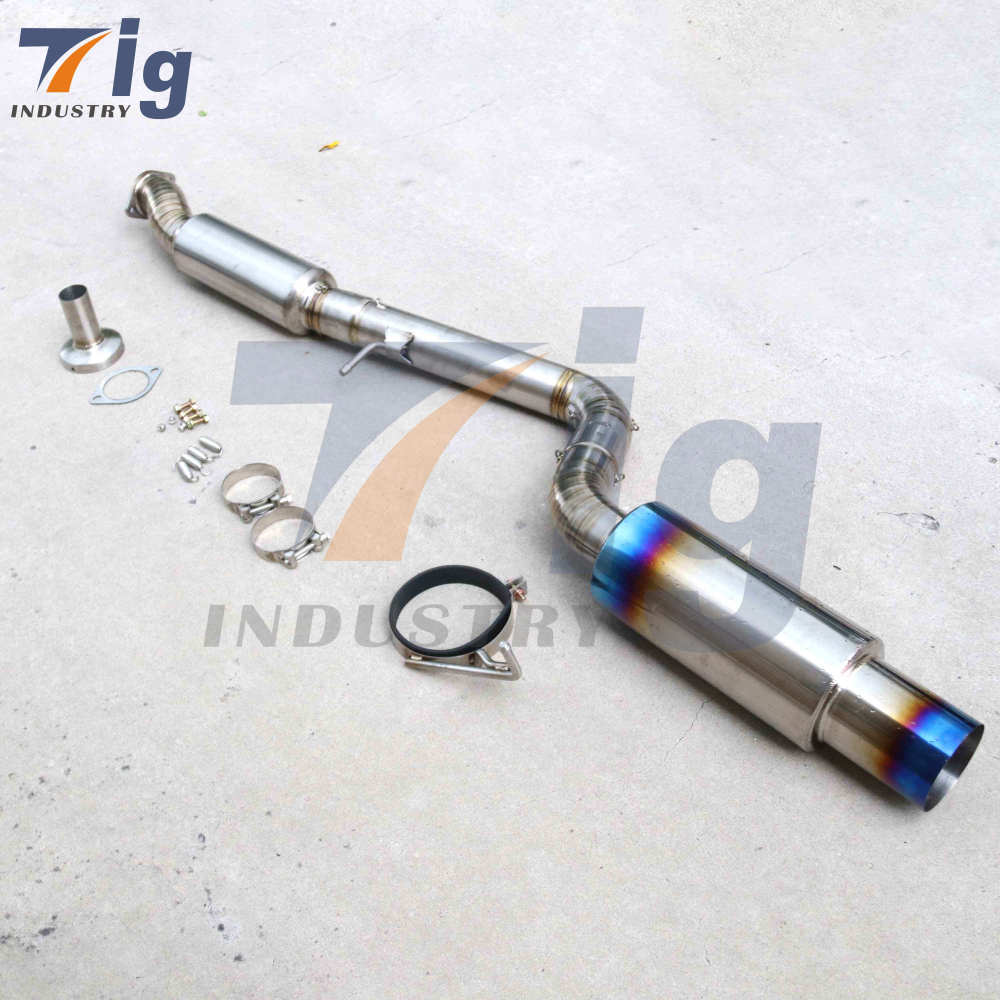 Ti Full Titanium Catback Exhaust Burnt Tip 2009-2016 For Nissan 370Z