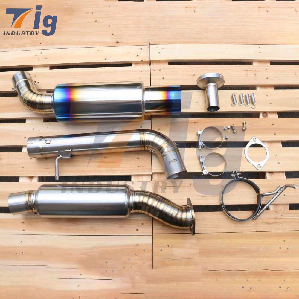 Ti Full Titanium Catback Exhaust Burnt Tip 2009-2016 For Nissan 370Z