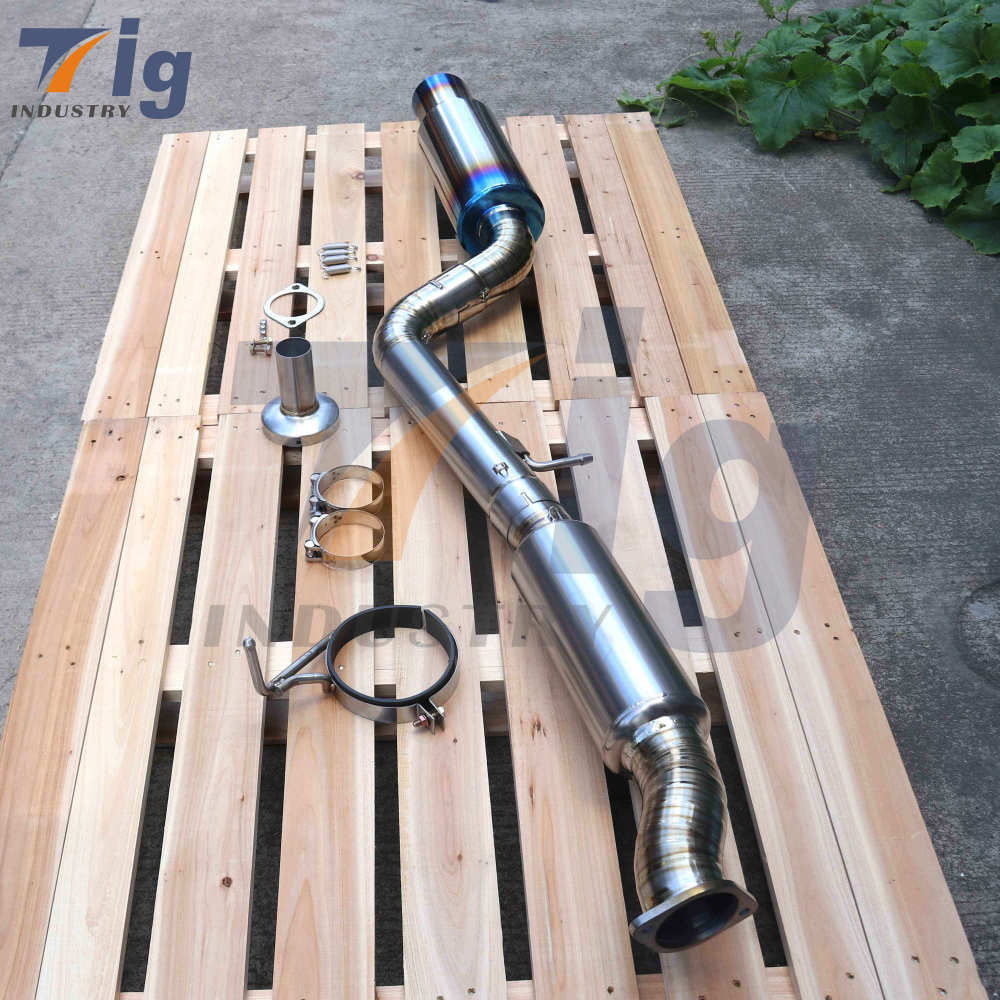 Ti Full Titanium Catback Exhaust Burnt Tip 2009-2016 For Nissan 370Z