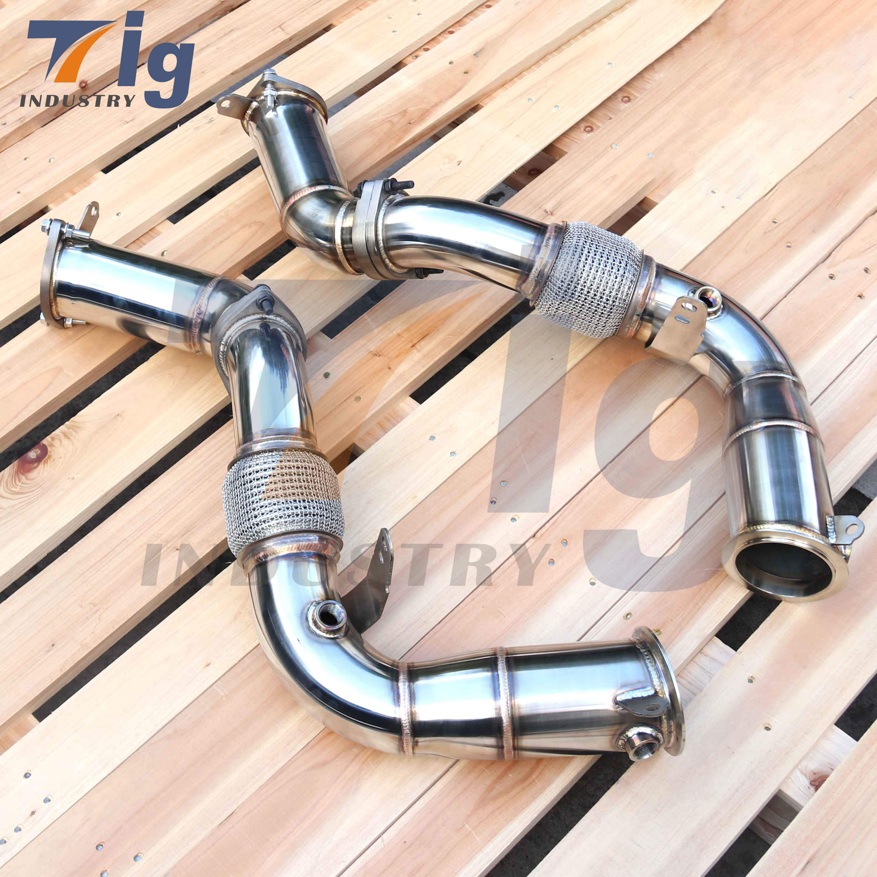 F95 F96 X5M X6M CATLESS RACE DOWNPIPES S68 2022+