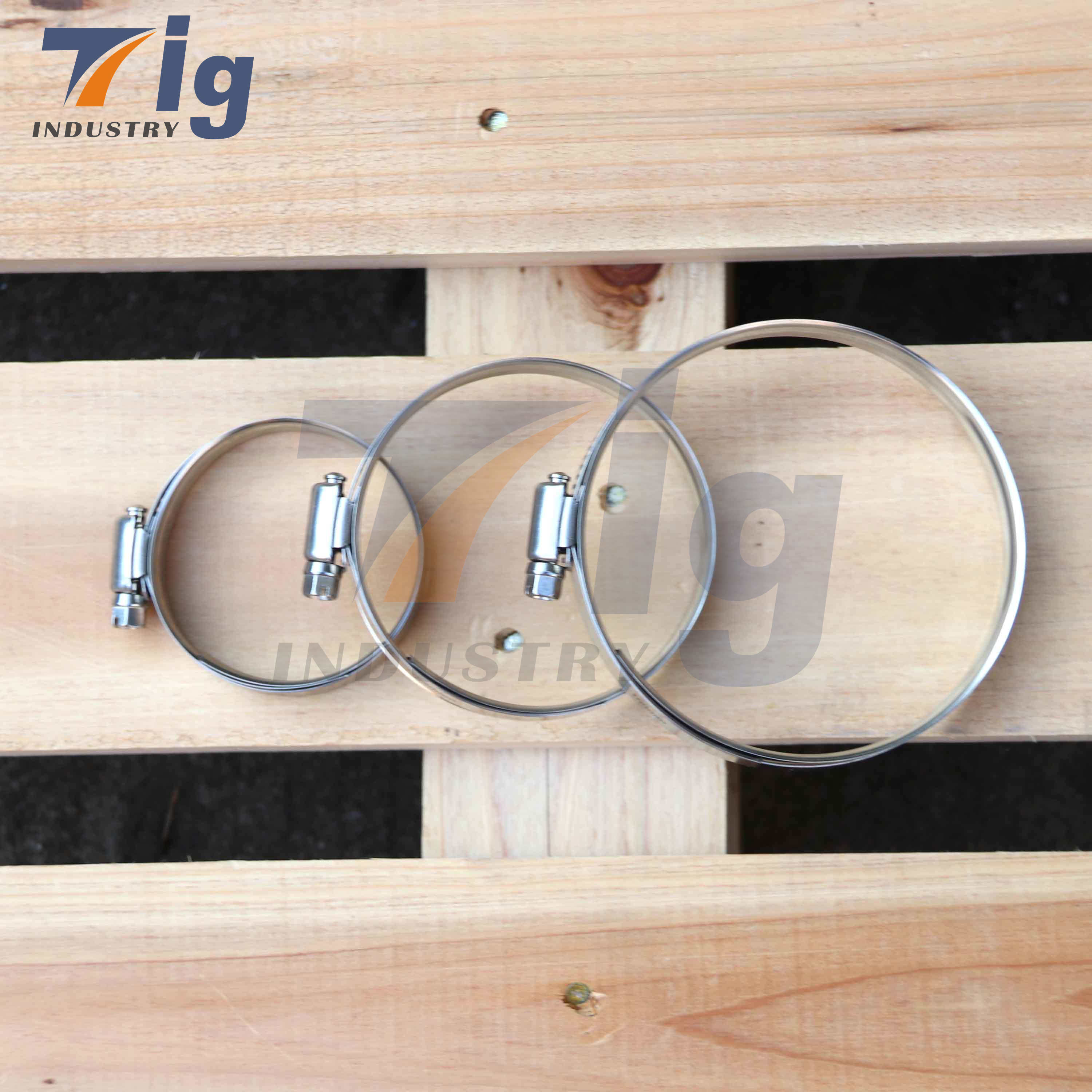For Sure Grip High Torque Protective Stainless steel Worm Gear Clamp