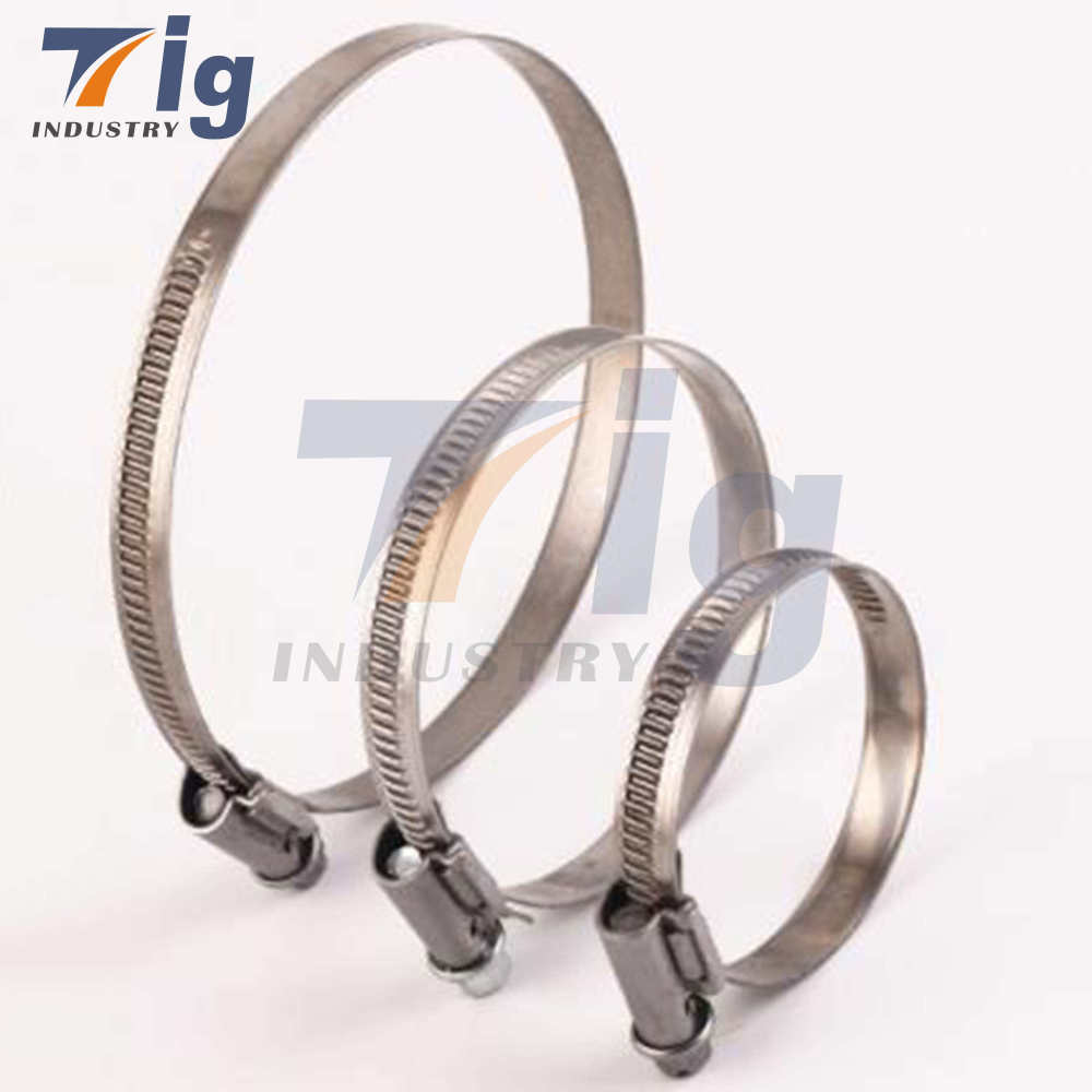 Custom SUS304 Sure Grip High Torque Protective Worm Gear/T bolt hose/T bolt HEAVY DUTY Constant Tension hose/German clamps