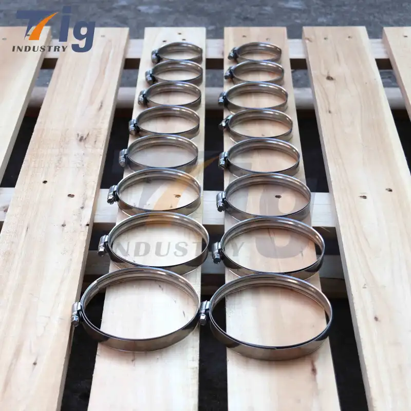 For Sure Grip High Torque Protective Stainless steel Worm Gear Clamp