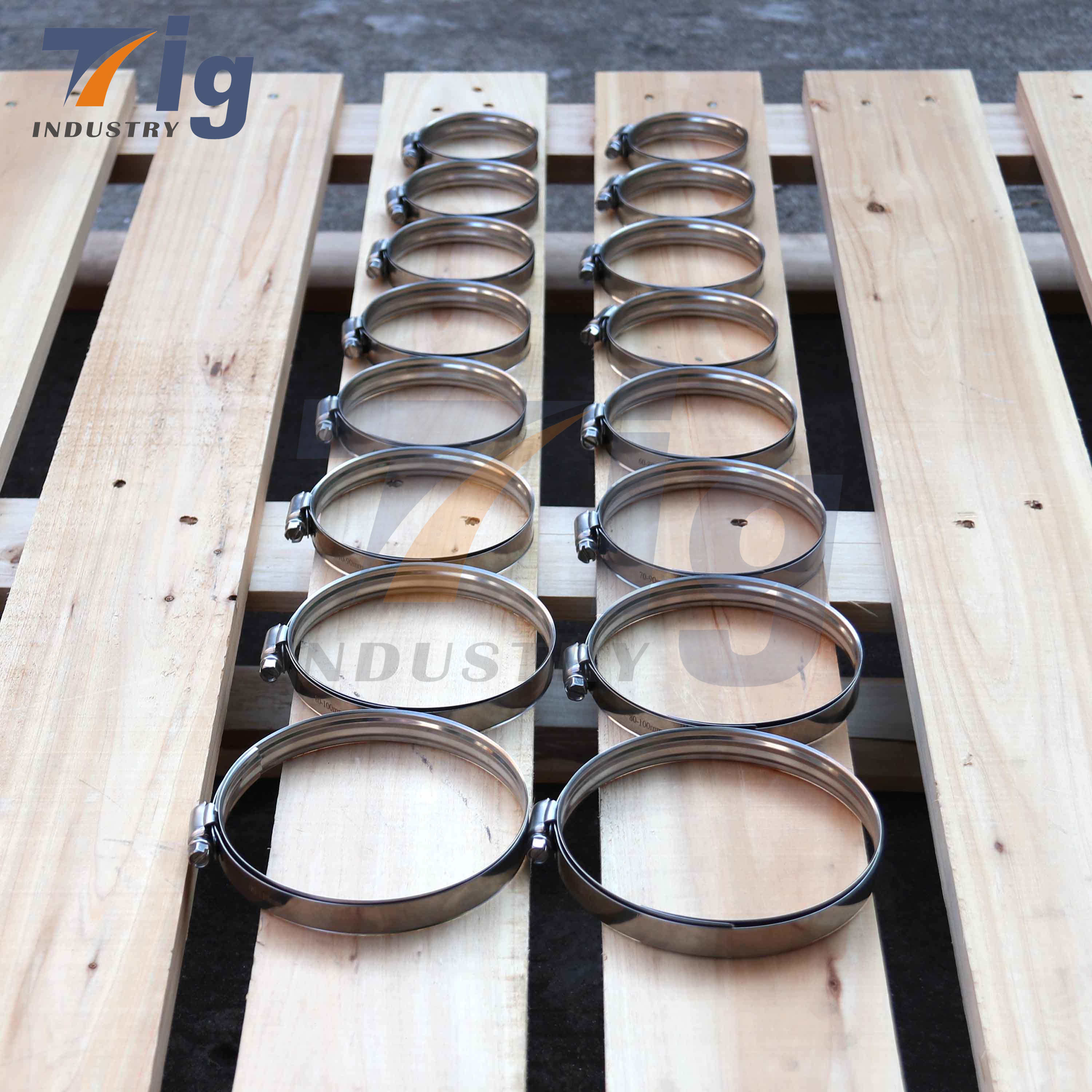 For Sure Grip High Torque Protective Stainless steel Worm Gear Clamp