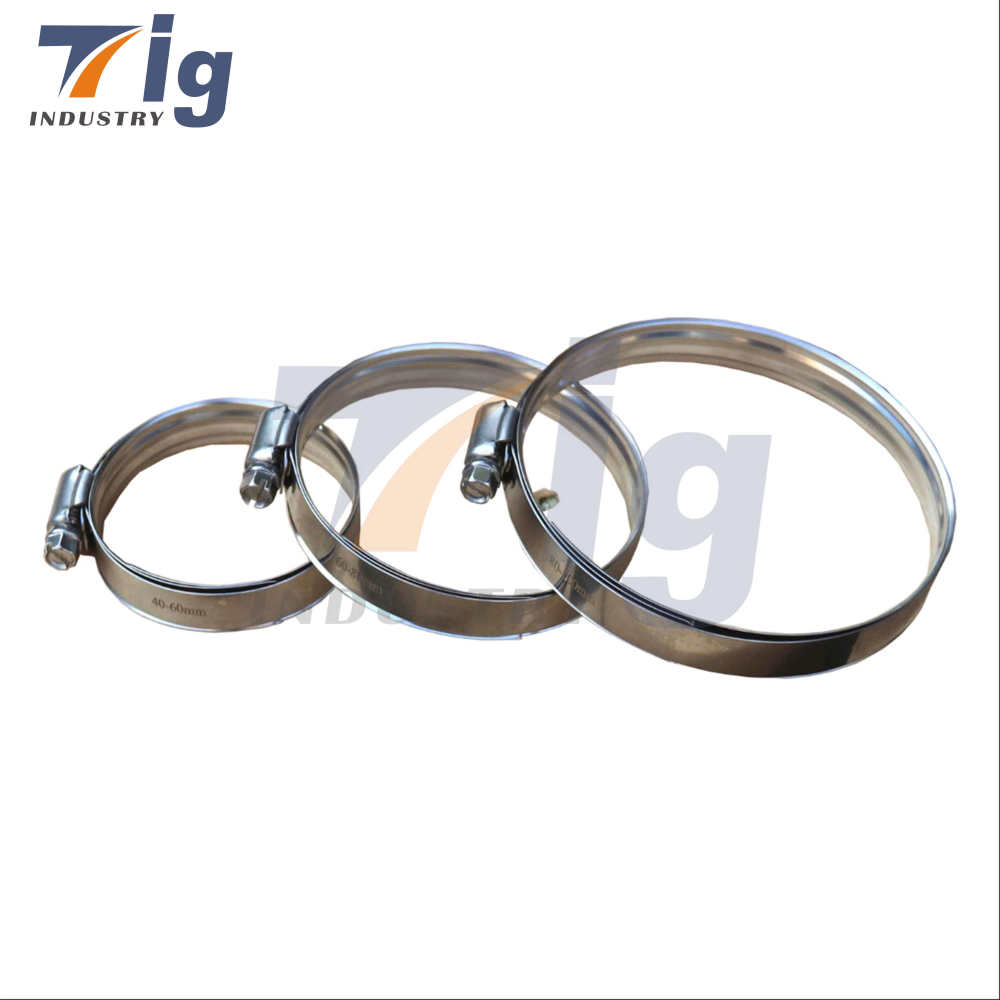 Custom SUS304 Sure Grip High Torque Protective Worm Gear/T bolt hose/T bolt HEAVY DUTY Constant Tension hose/German clamps