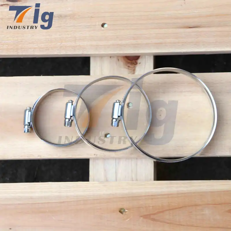 For Sure Grip High Torque Protective Stainless steel Worm Gear Clamp
