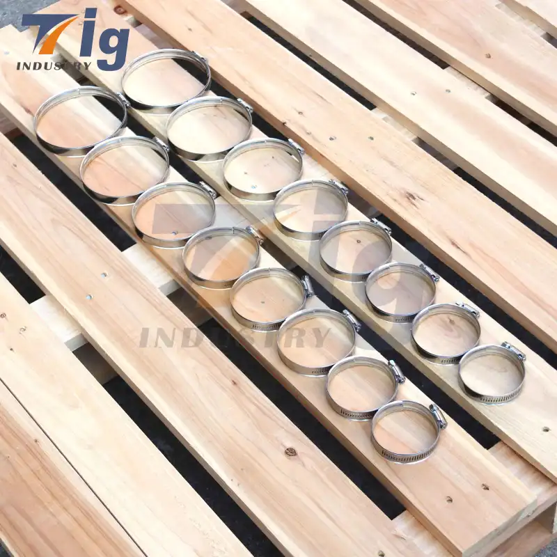 For Sure Grip High Torque Protective Stainless steel Worm Gear Clamp