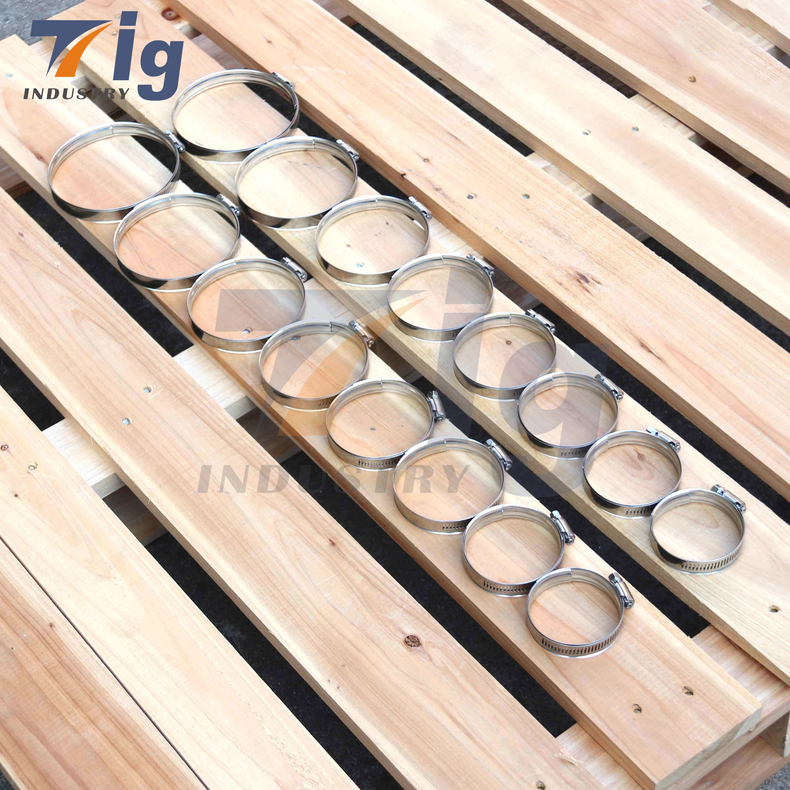 For Sure Grip High Torque Protective Stainless steel Worm Gear Clamp
