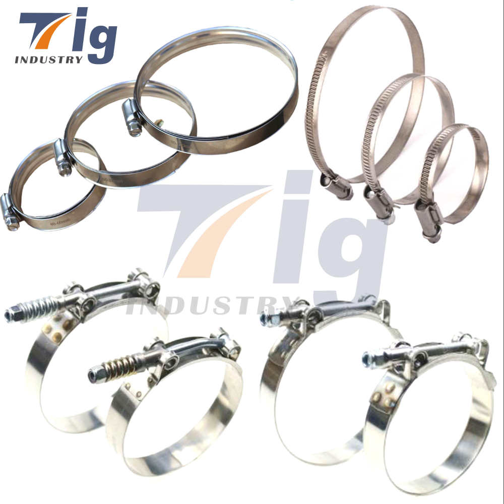 Custom SUS304 Sure Grip High Torque Protective Worm Gear/T bolt hose/T bolt HEAVY DUTY Constant Tension hose/German clamps