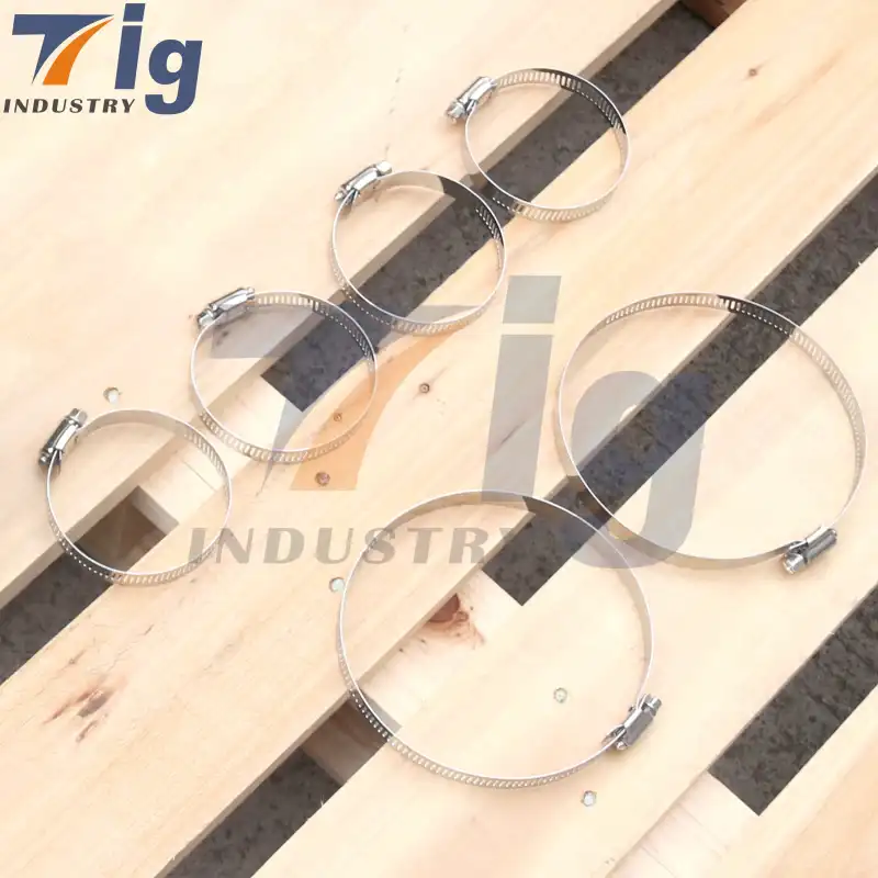 Custom Stainless Steel German clamps worm gear clamps