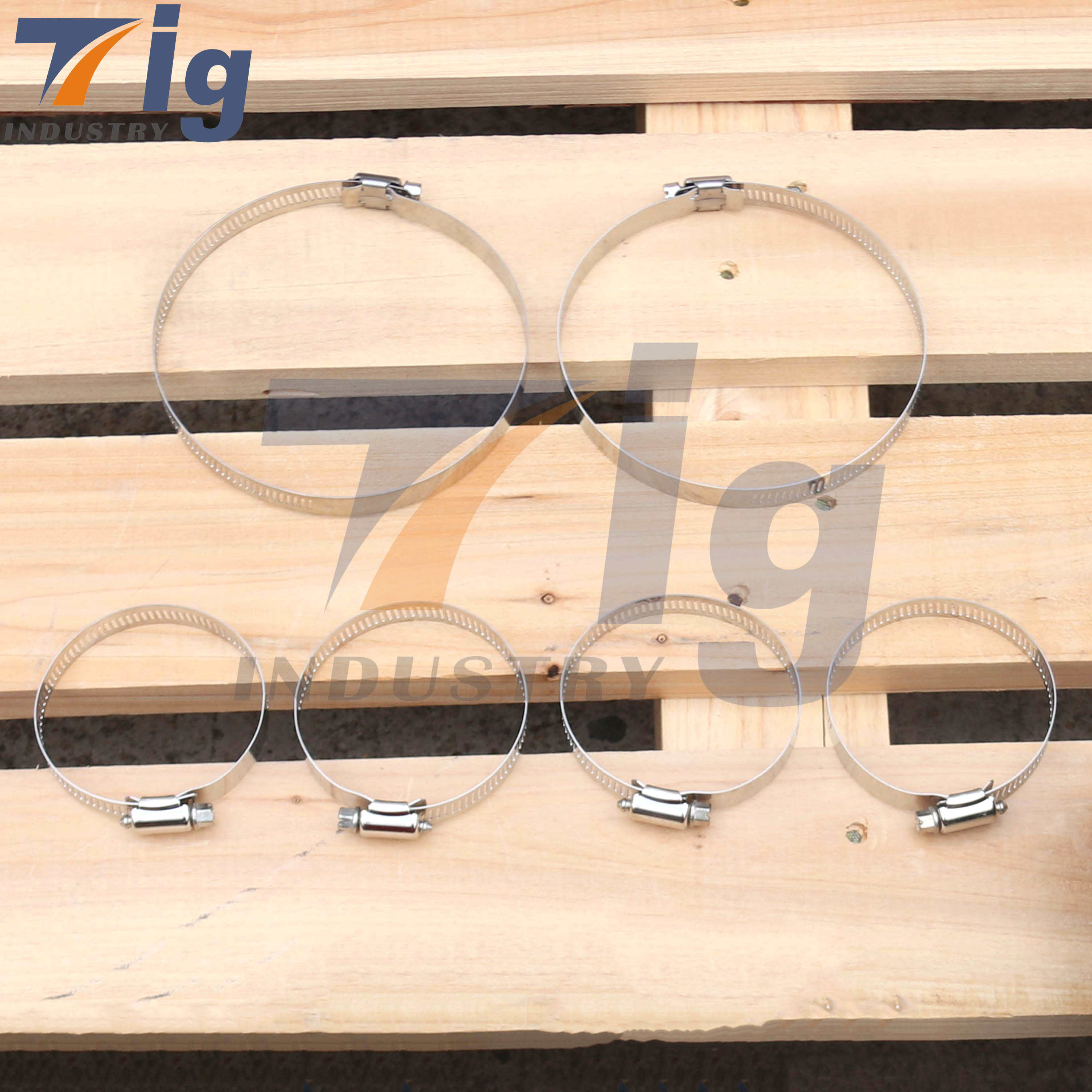 Custom Stainless Steel German clamps worm gear clamps
