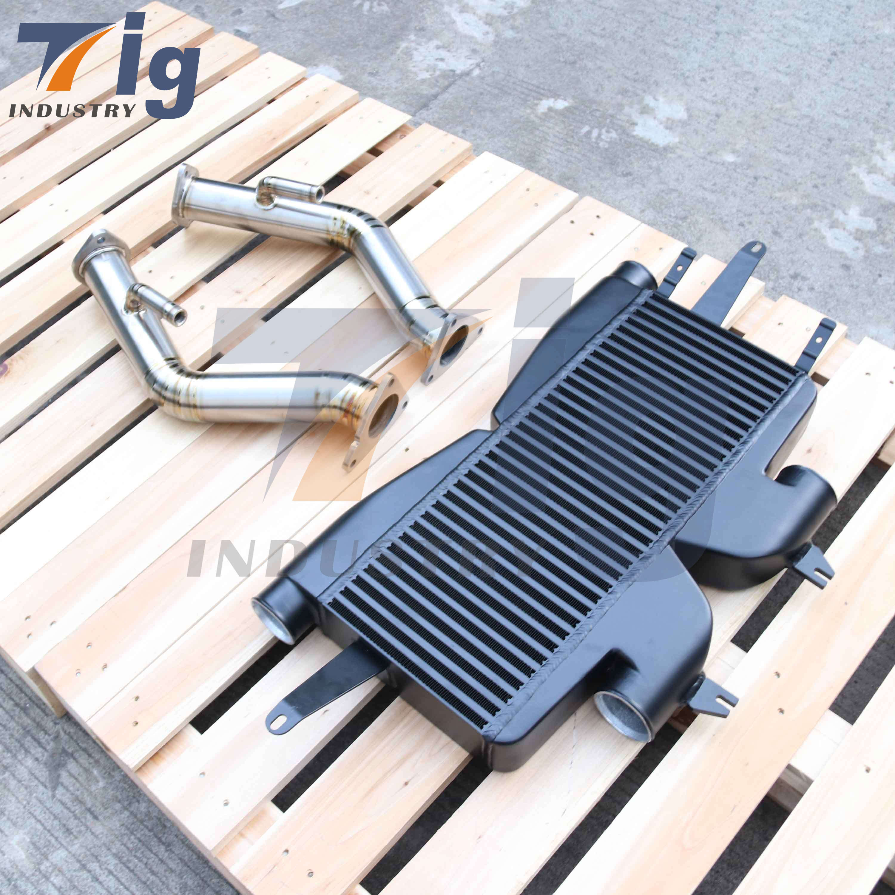 370z intercooler Test Pipes Downpipe Exhaust kit