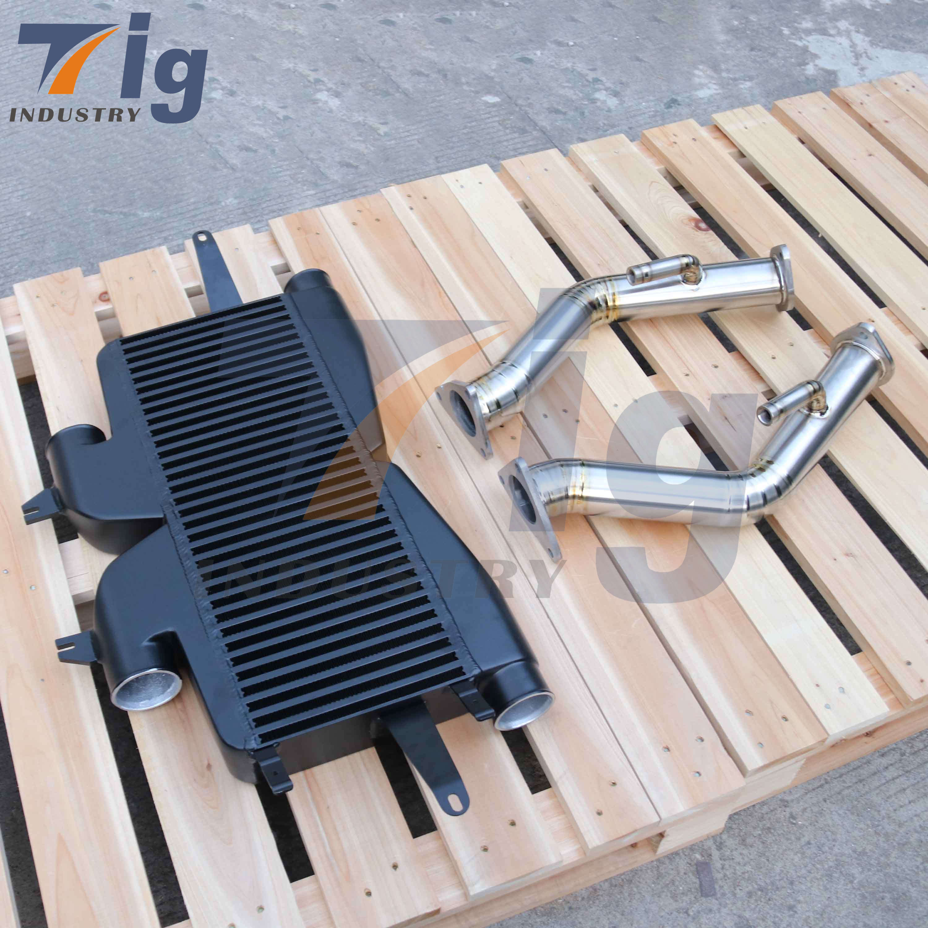 370z intercooler Test Pipes Downpipe Exhaust kit
