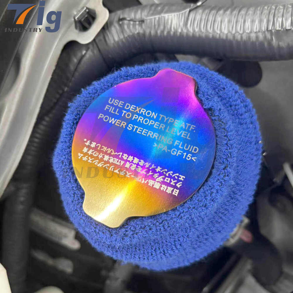 For Nissan 350Z 370z G35 G37 q40 q60 Titanium 80*60mm plate/Engine Fuse Box/Tank Cover Oil Filler Caps/Windshield Fluid Tank Cap
