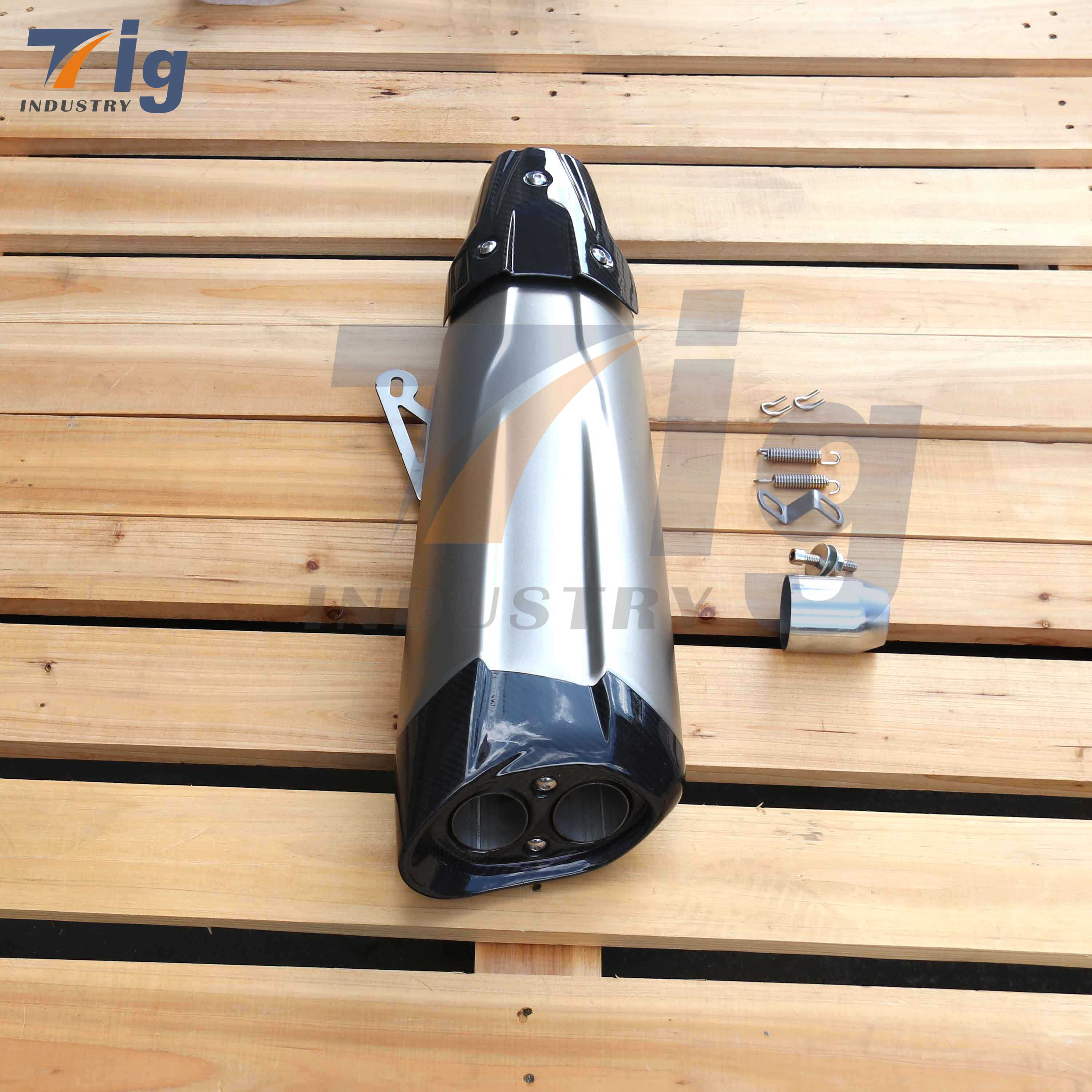 sus304 AKRAPOVIC style Motorcycle exhaust muffler