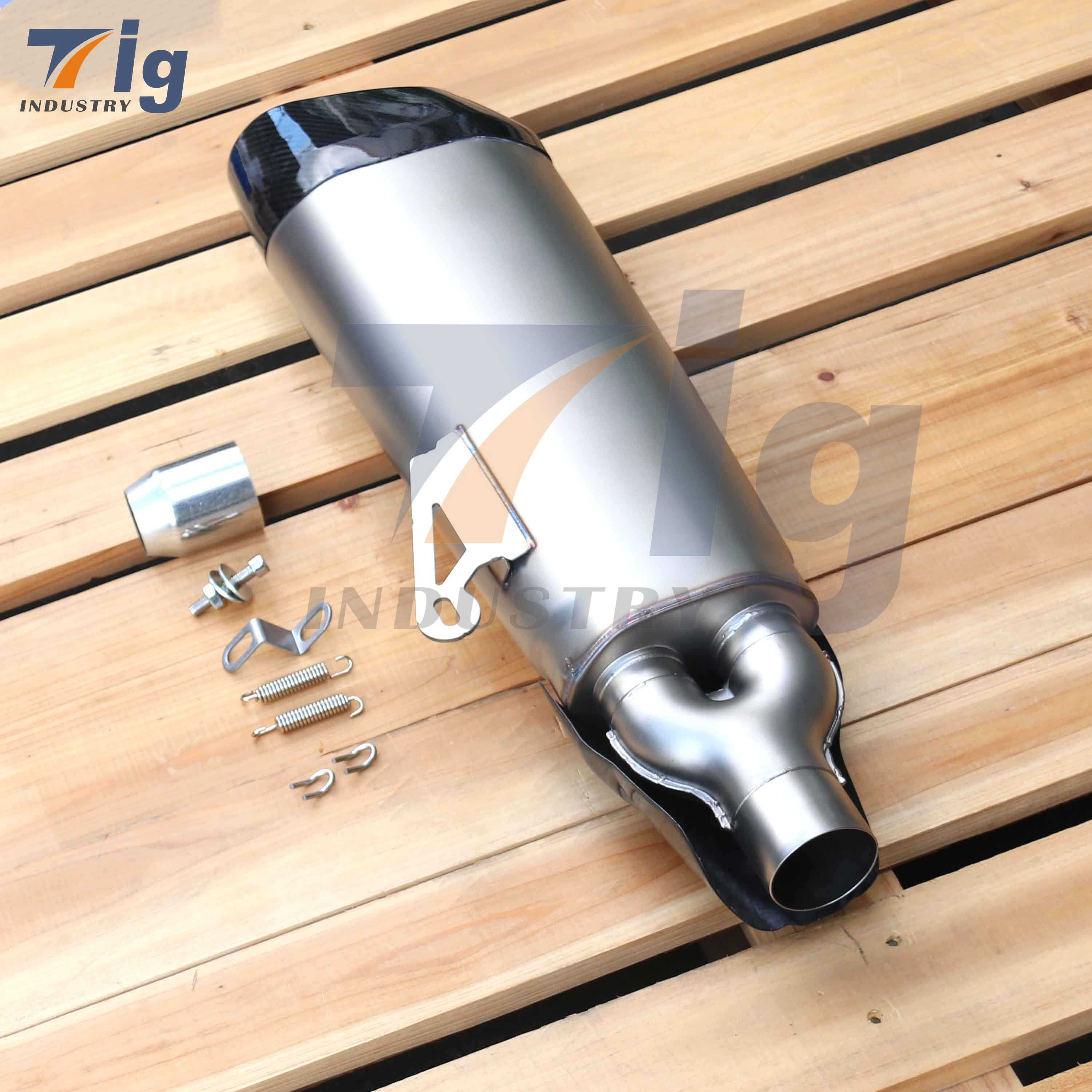 sus304 AKRAPOVIC style Motorcycle exhaust muffler