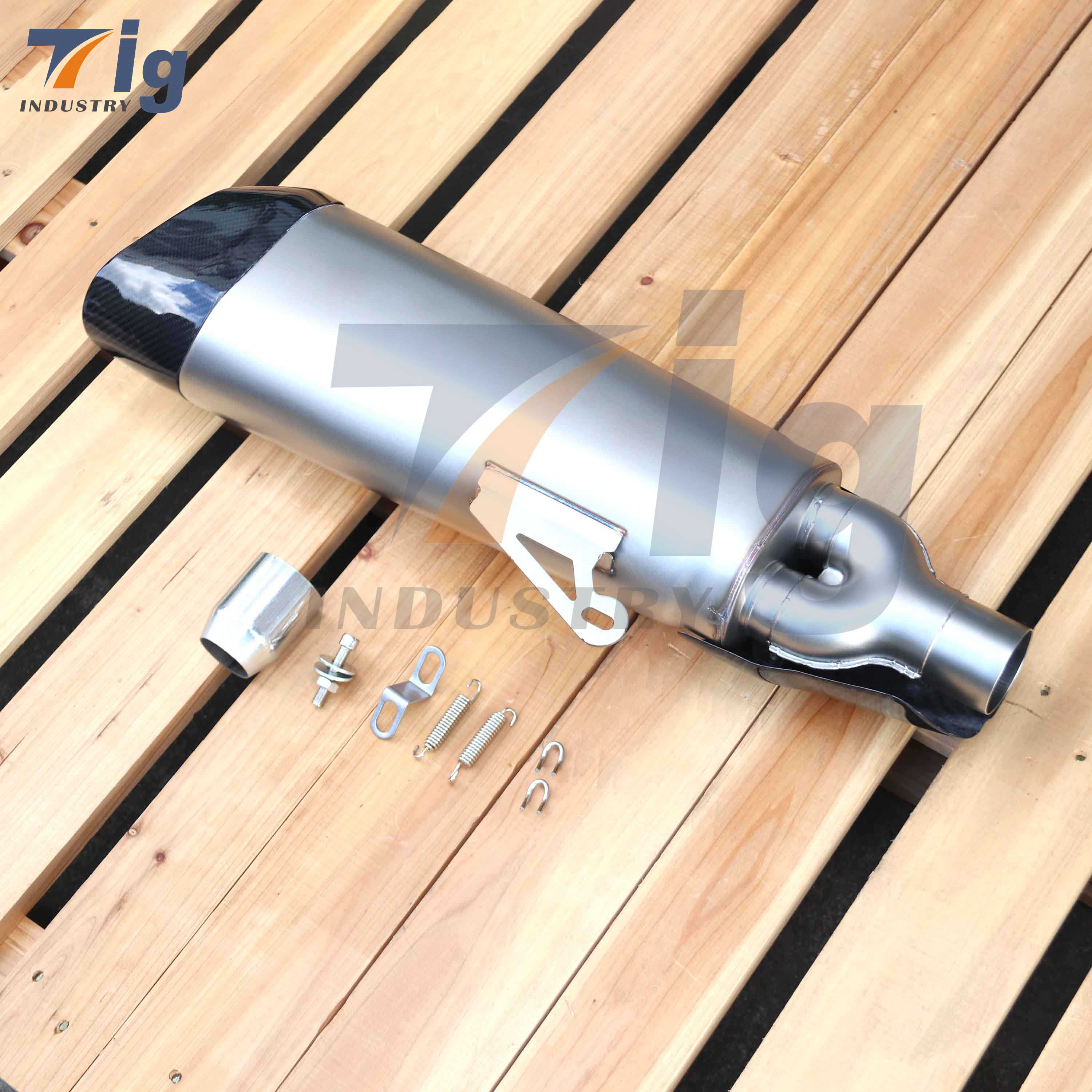 sus304 AKRAPOVIC style Motorcycle exhaust muffler