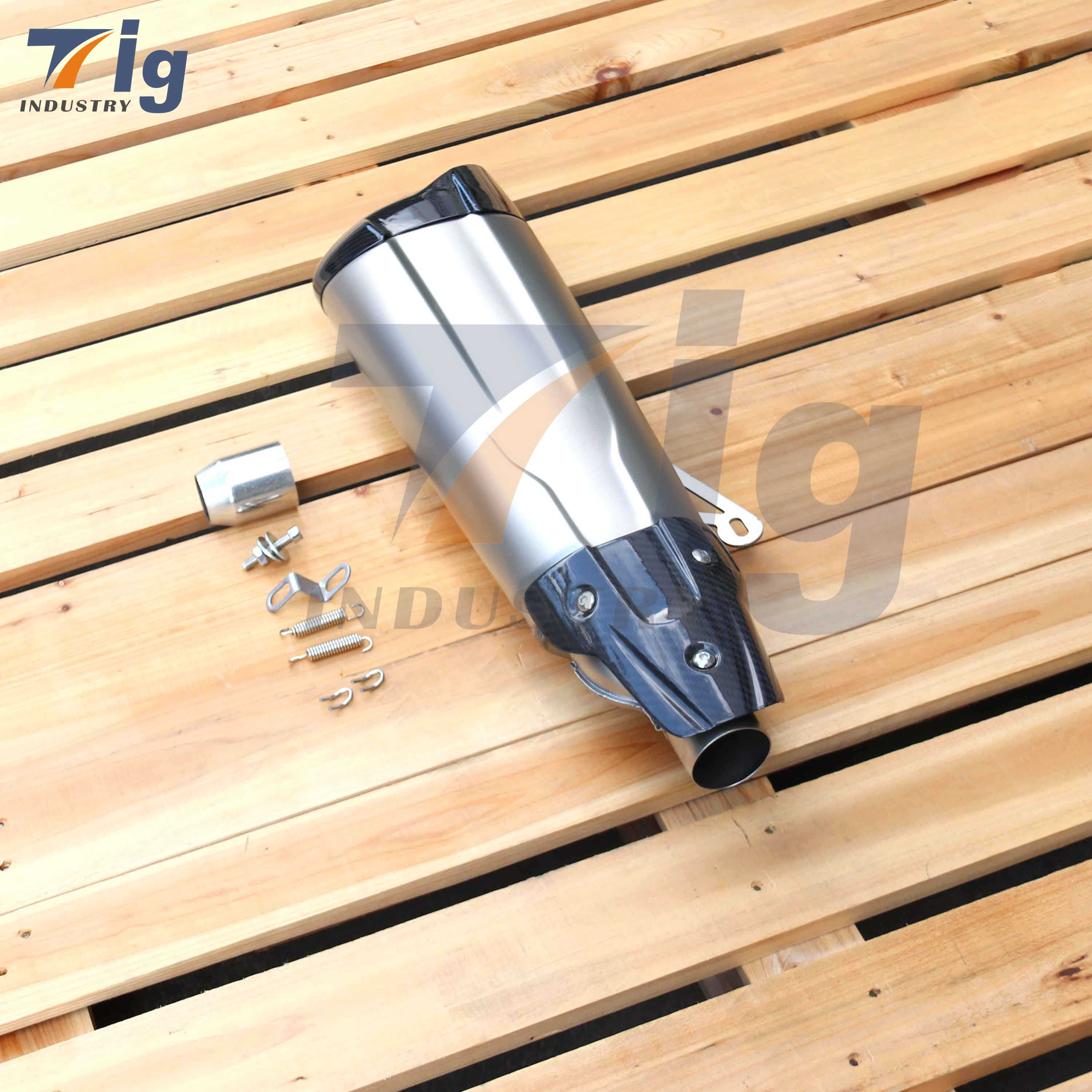 sus304 AKRAPOVIC style Motorcycle exhaust muffler
