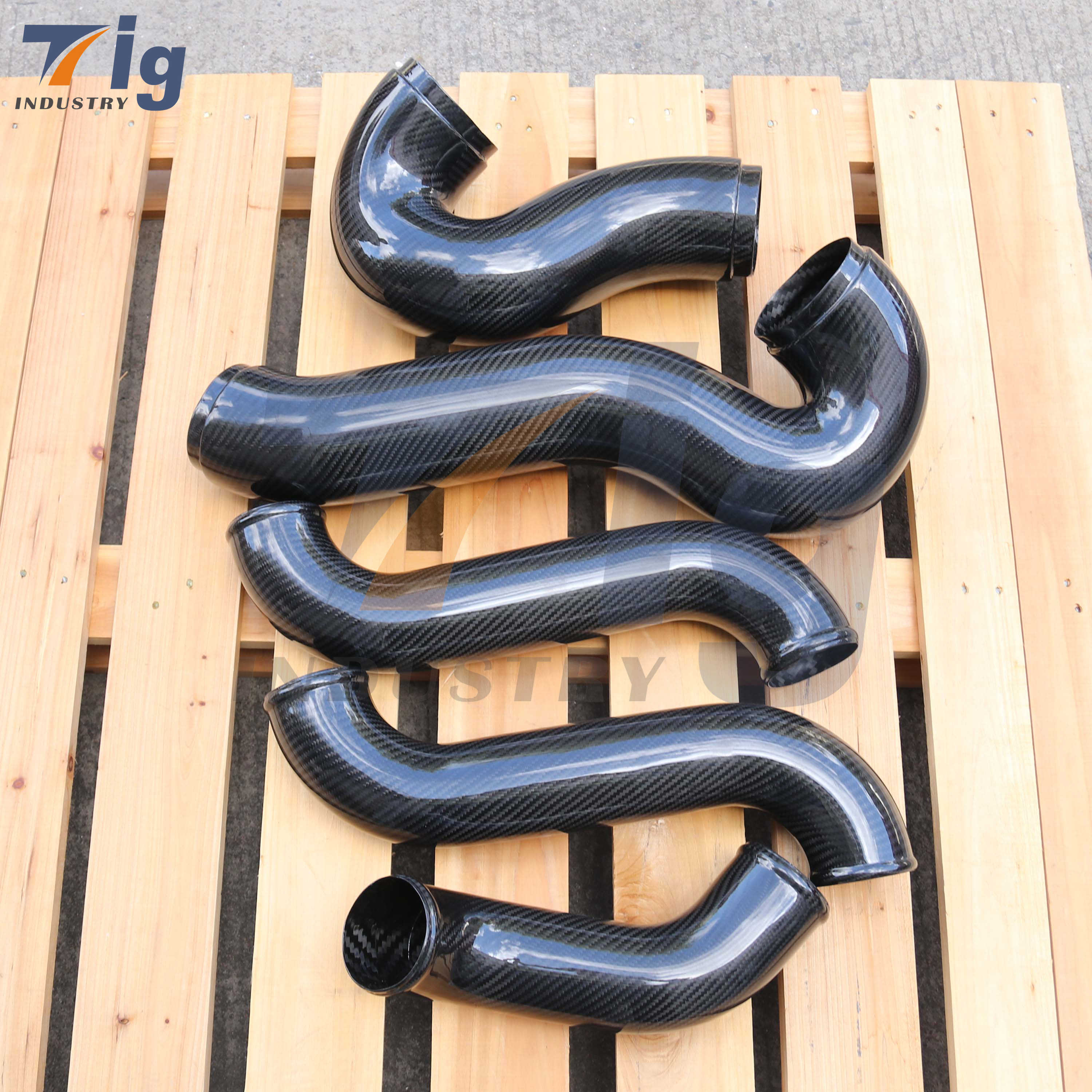 Custom Carbon Fibre Round Tube 3K Twill Real Carbon Fiber Tube Air Intake Exhaust Tube