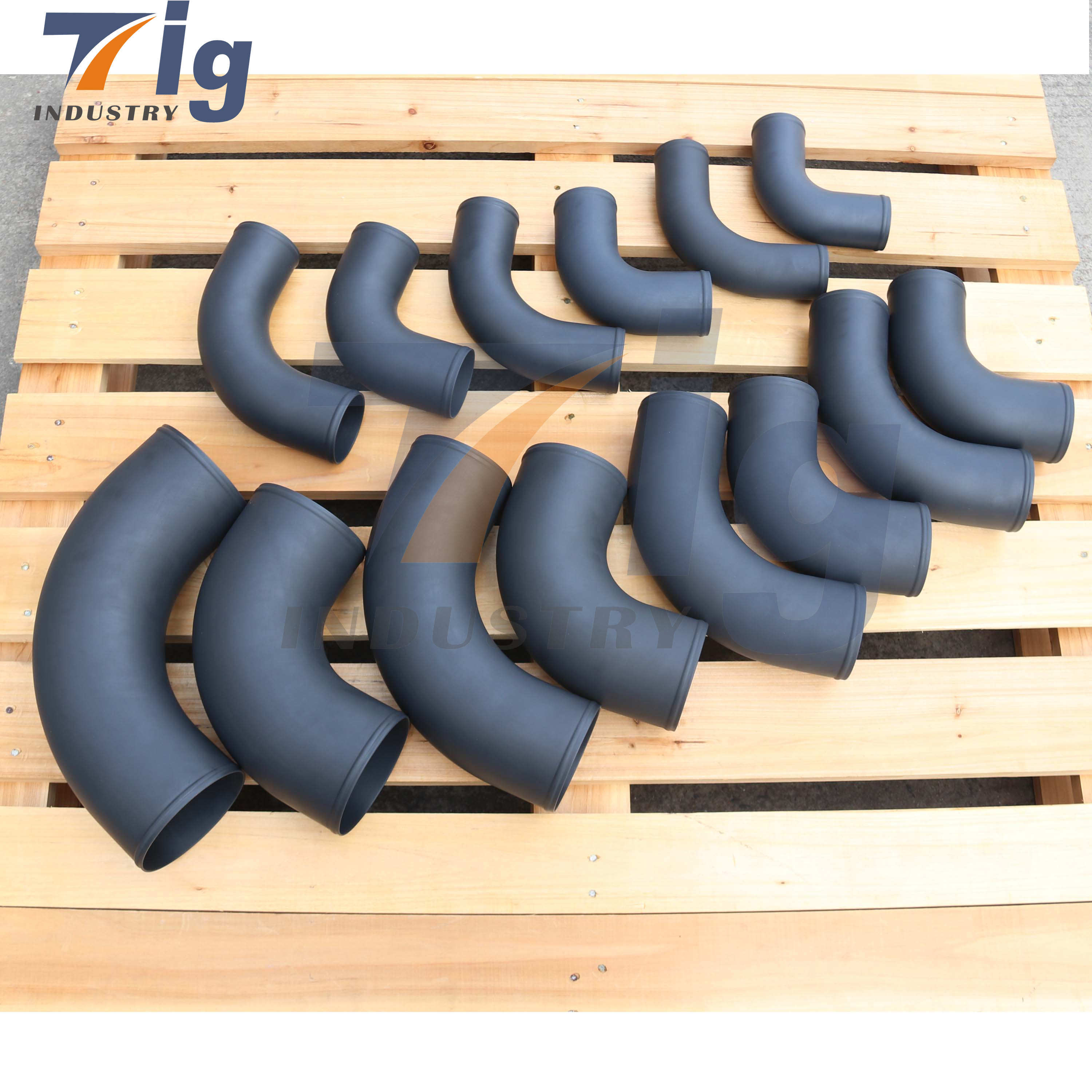 Customization High Strength 100% Carbon Fiber Tube Glossy Surface carbon fiber turbo intercooler pipe
