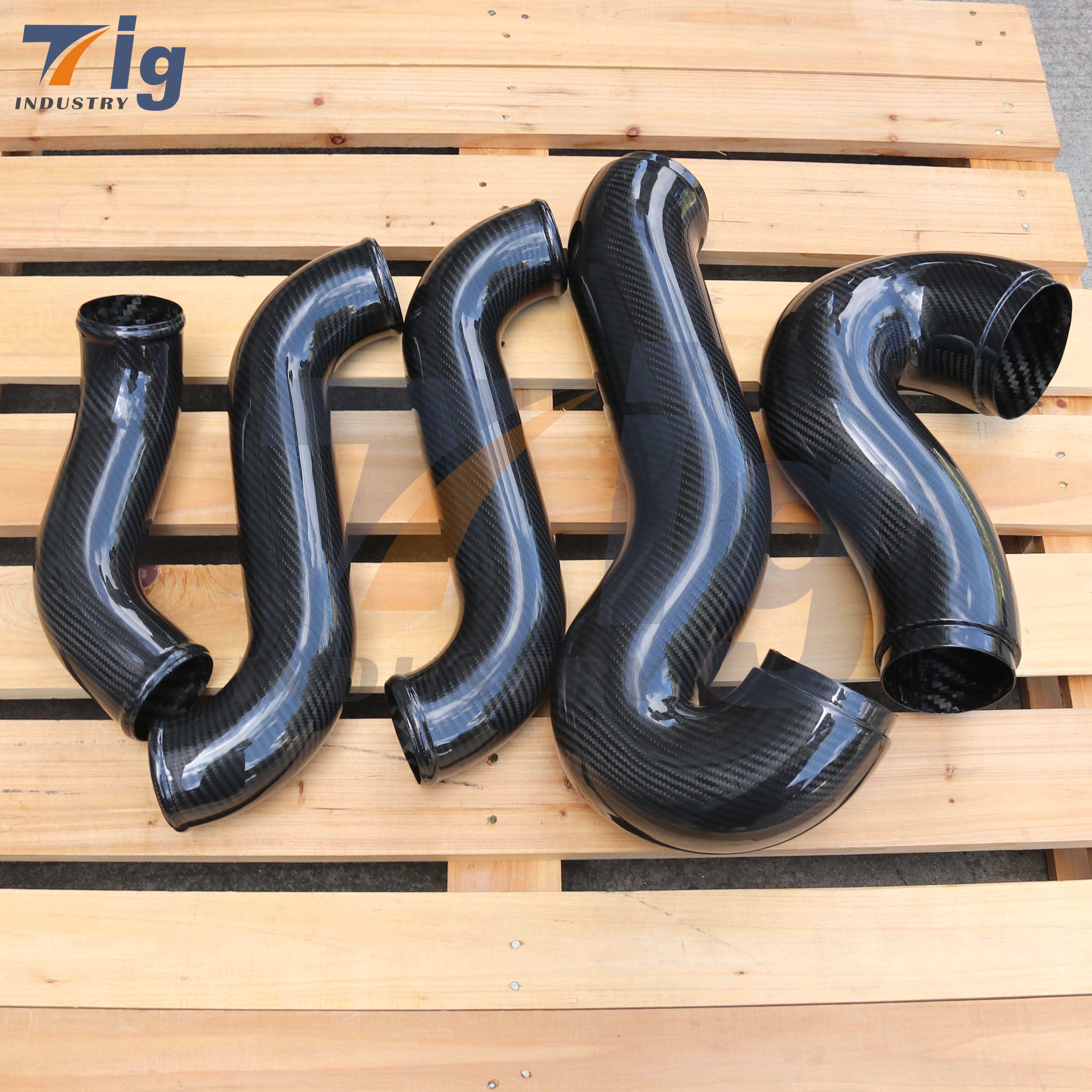 Custom Carbon Fibre Round Tube 3K Twill Real Carbon Fiber Tube Air Intake Exhaust Tube