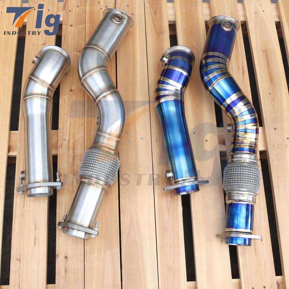 S58 Stainless Steel/Titanium DOWNPIPE exhaust pipe M3 G80 M4 G82