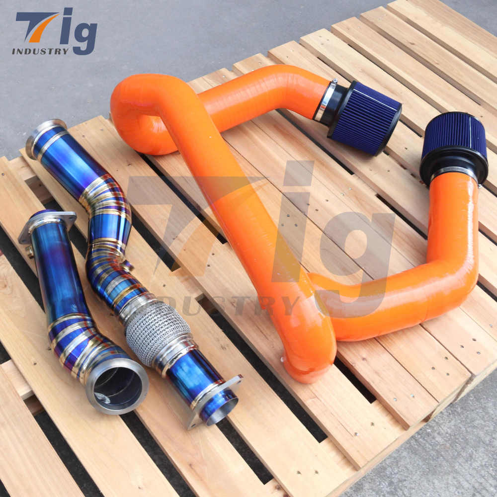 SILICONE AIR INTAKE KIT G80 G82 M3 M4 S58 TITANIUM DOWNPIPE