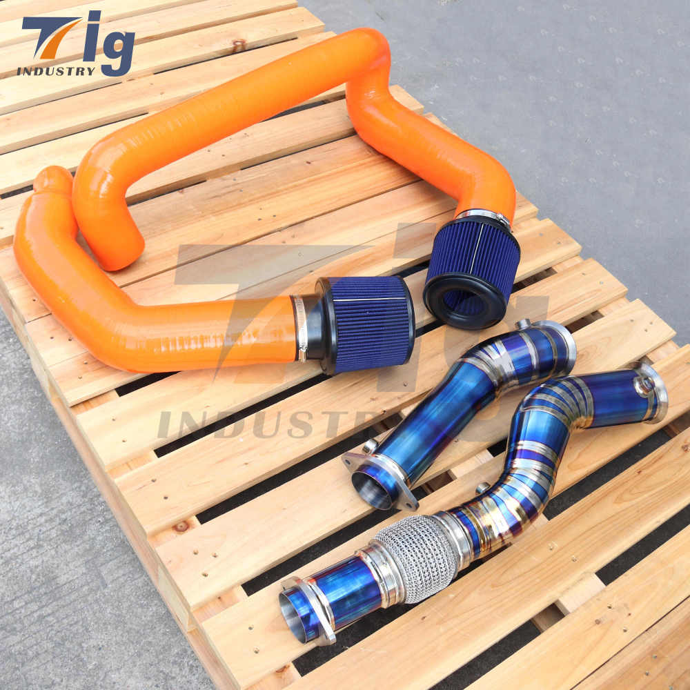 SILICONE AIR INTAKE KIT G80 G82 M3 M4 S58 TITANIUM DOWNPIPE