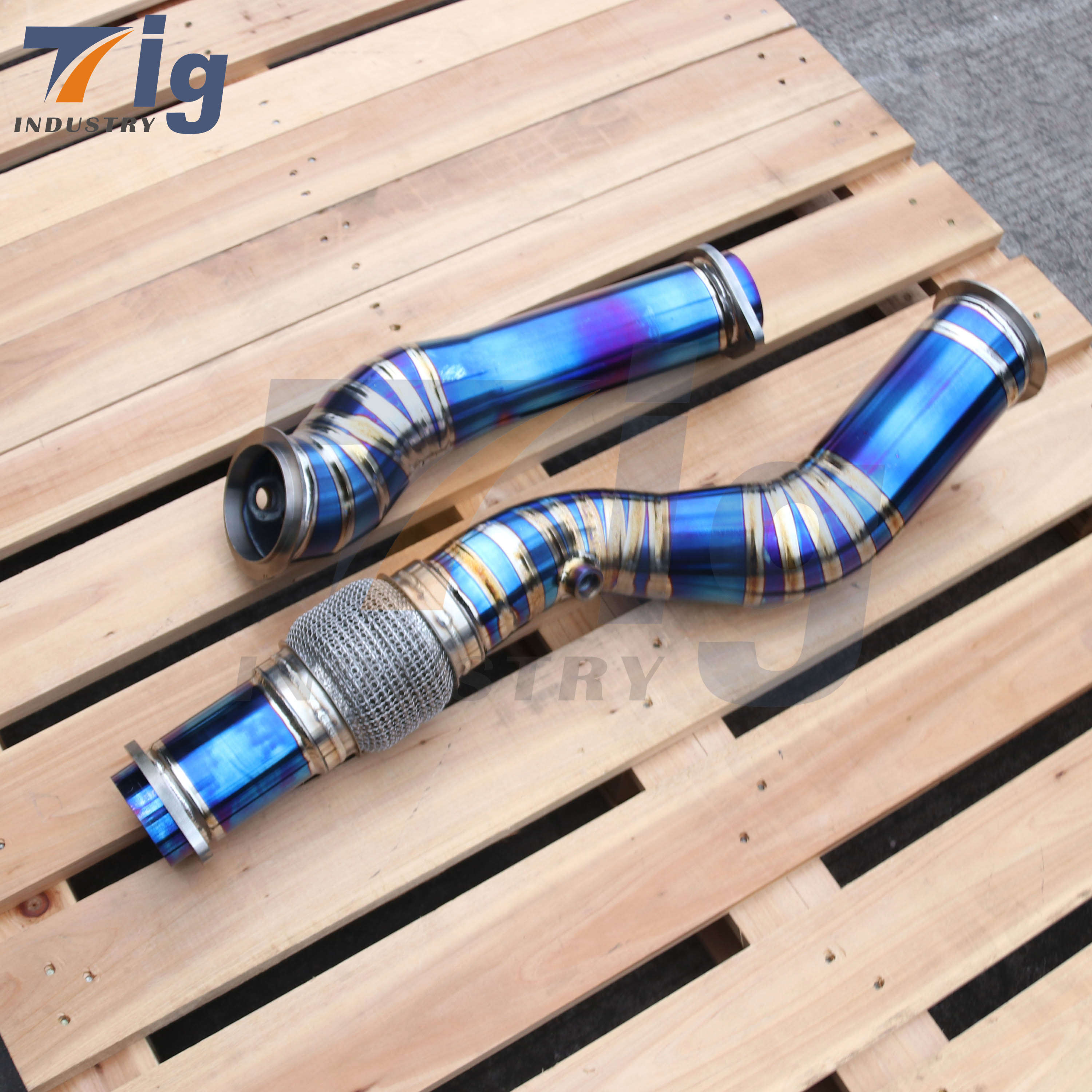 SILICONE AIR INTAKE KIT G80 G82 M3 M4 S58 TITANIUM DOWNPIPE