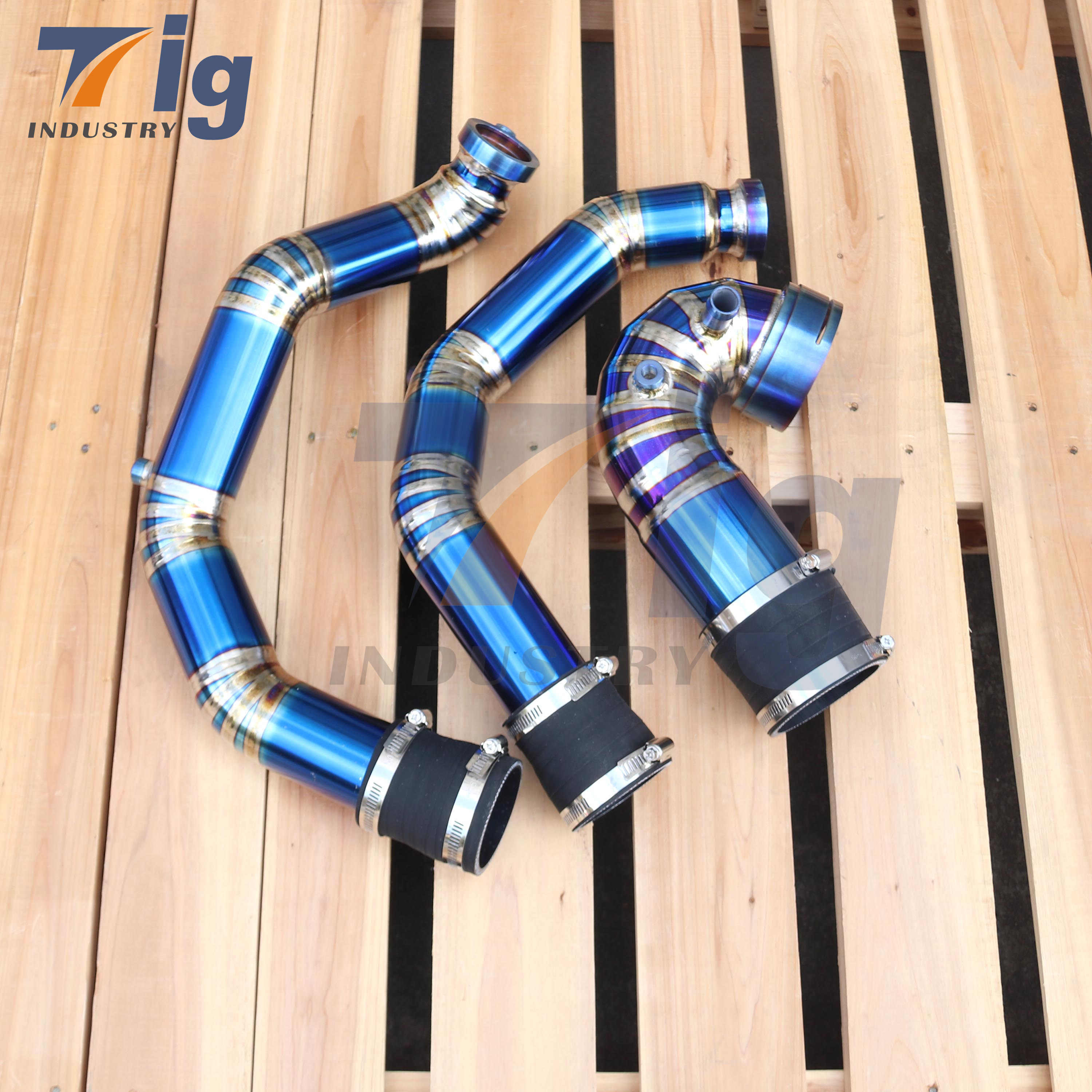 CUSTOM TITANIUM CHARGE PIPE KIT S55 For BMW M3 M4 F80 F8X 2015-2018