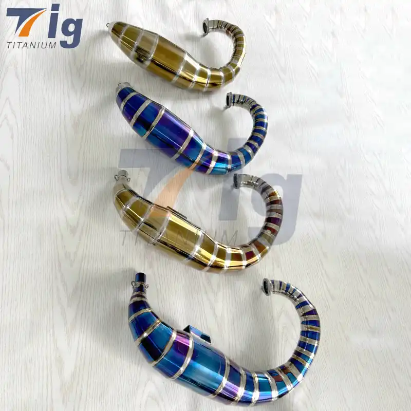 Titanium Motorcycle Exhaust System Kit
