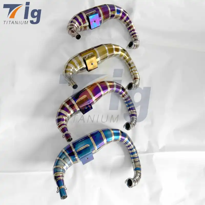 Titanium Motorcycle Exhaust System Kit