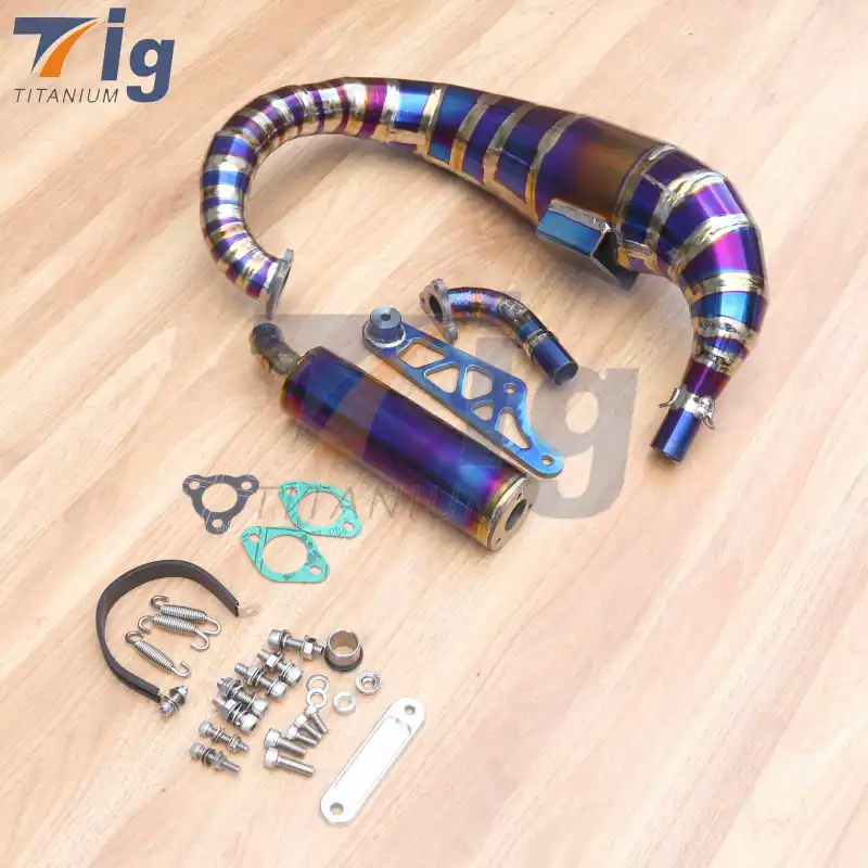Titanium Motorcycle Exhaust System Kit