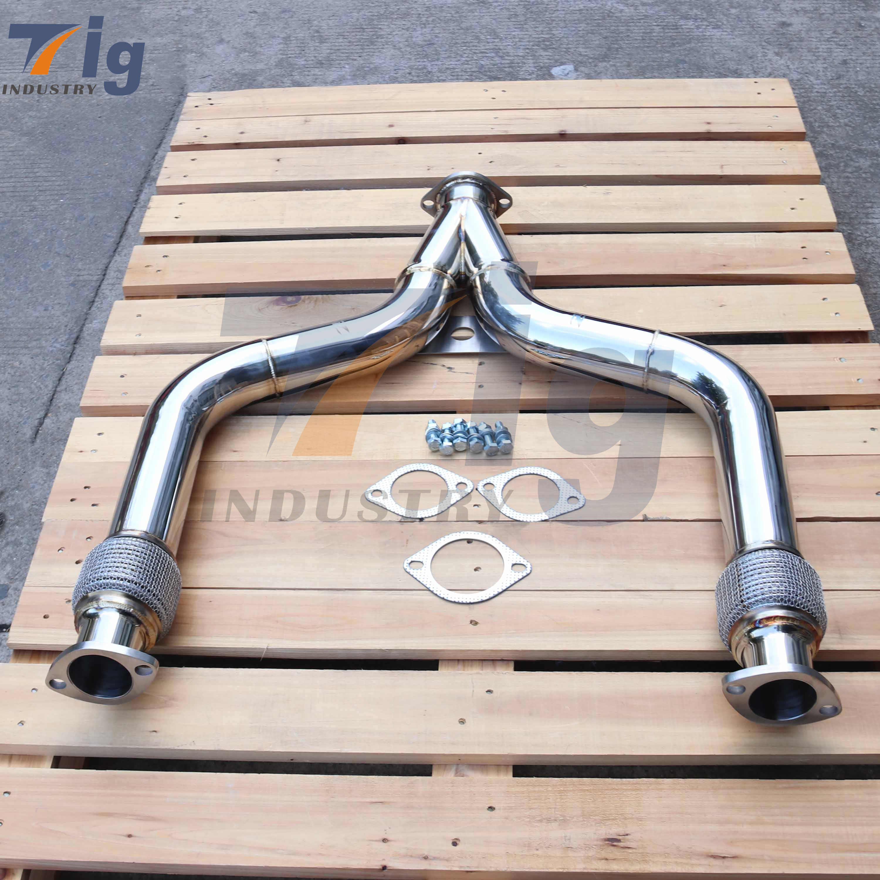 FOR INFINITI Q50 Q60 3.0T 3" Y-Pipe Stainless Steel Exhaust Y Pipe
