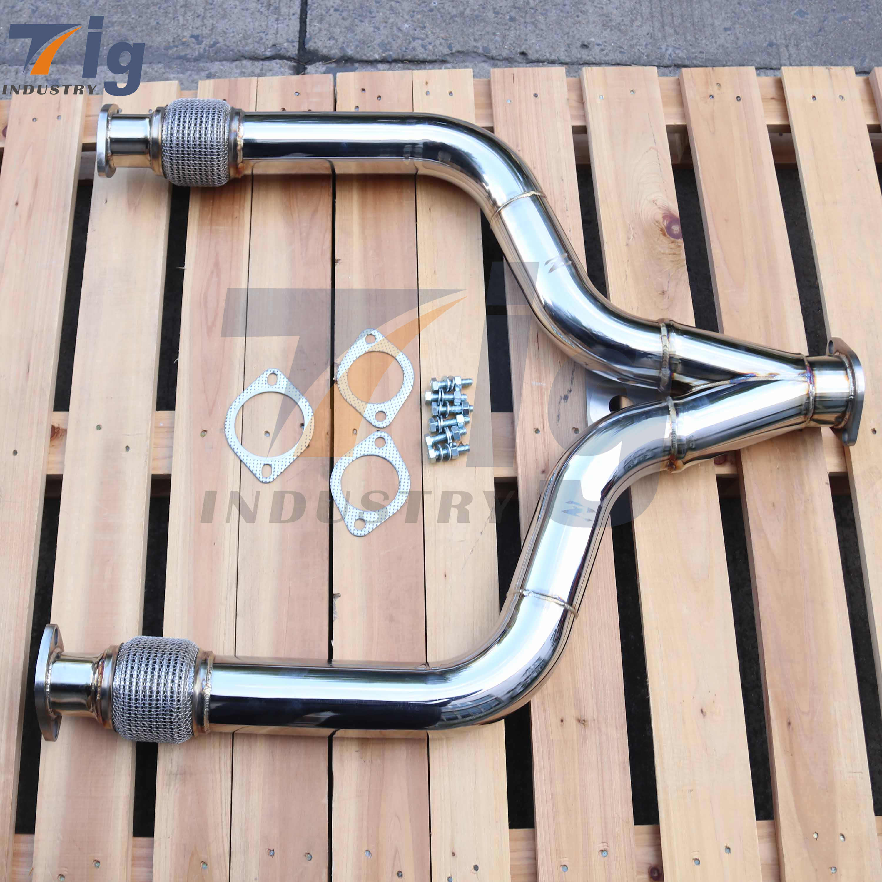 FOR INFINITI Q50 Q60 3.0T 3" Y-Pipe Stainless Steel Exhaust Y Pipe