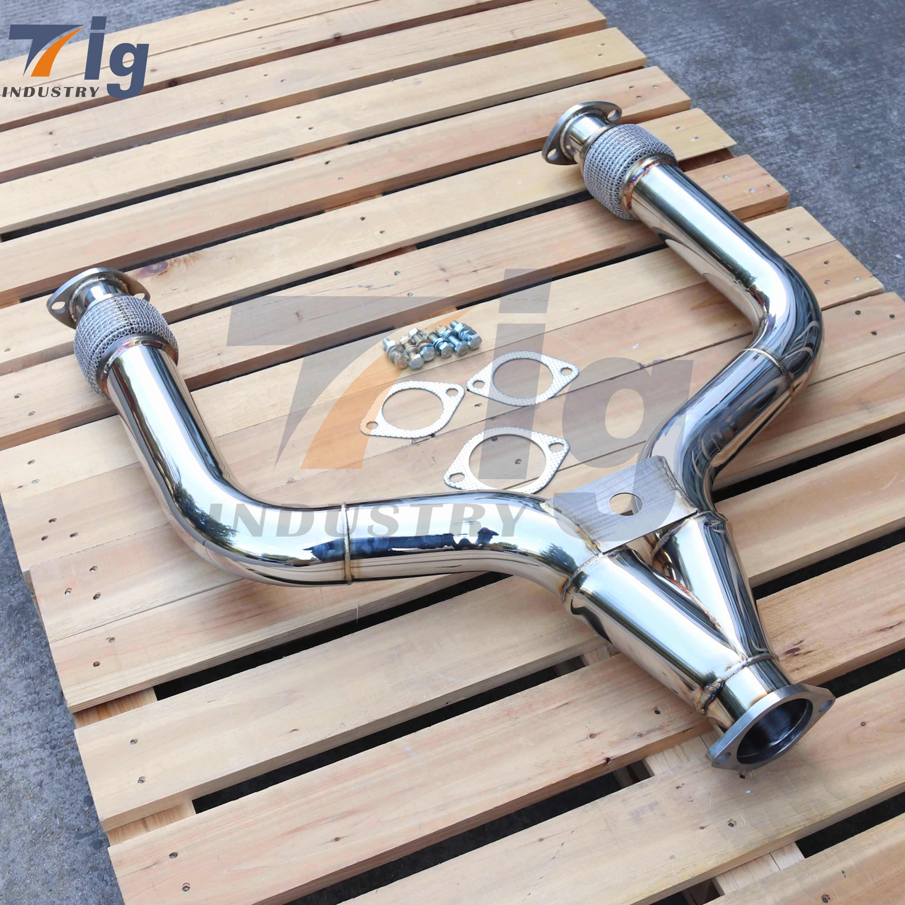 FOR INFINITI Q50 Q60 3.0T 3" Y-Pipe Stainless Steel Exhaust Y Pipe