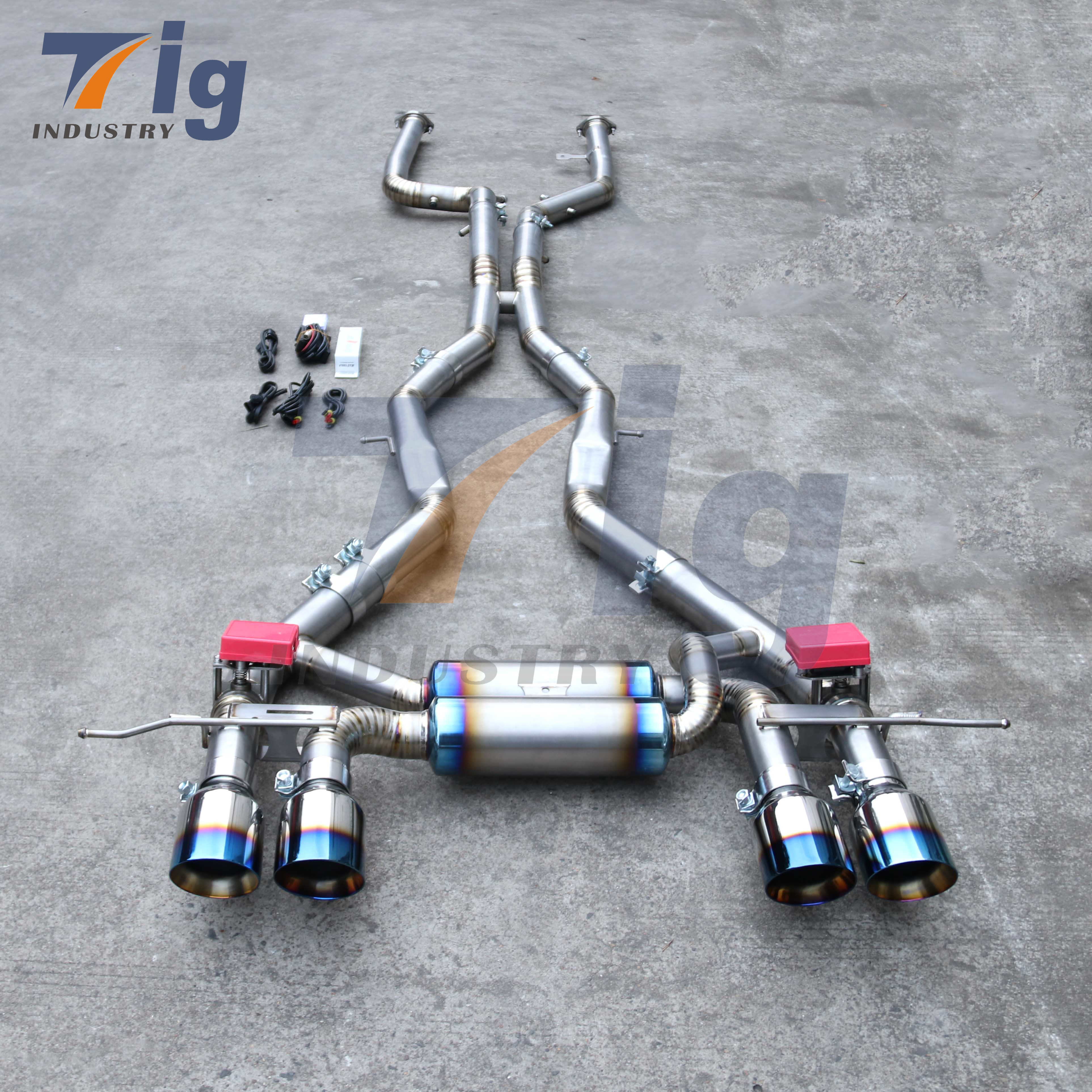 Titanium Catback Exhaust For BMW M3 G80 3.0T Exhaust Pipe Muffler Exhaust Systems