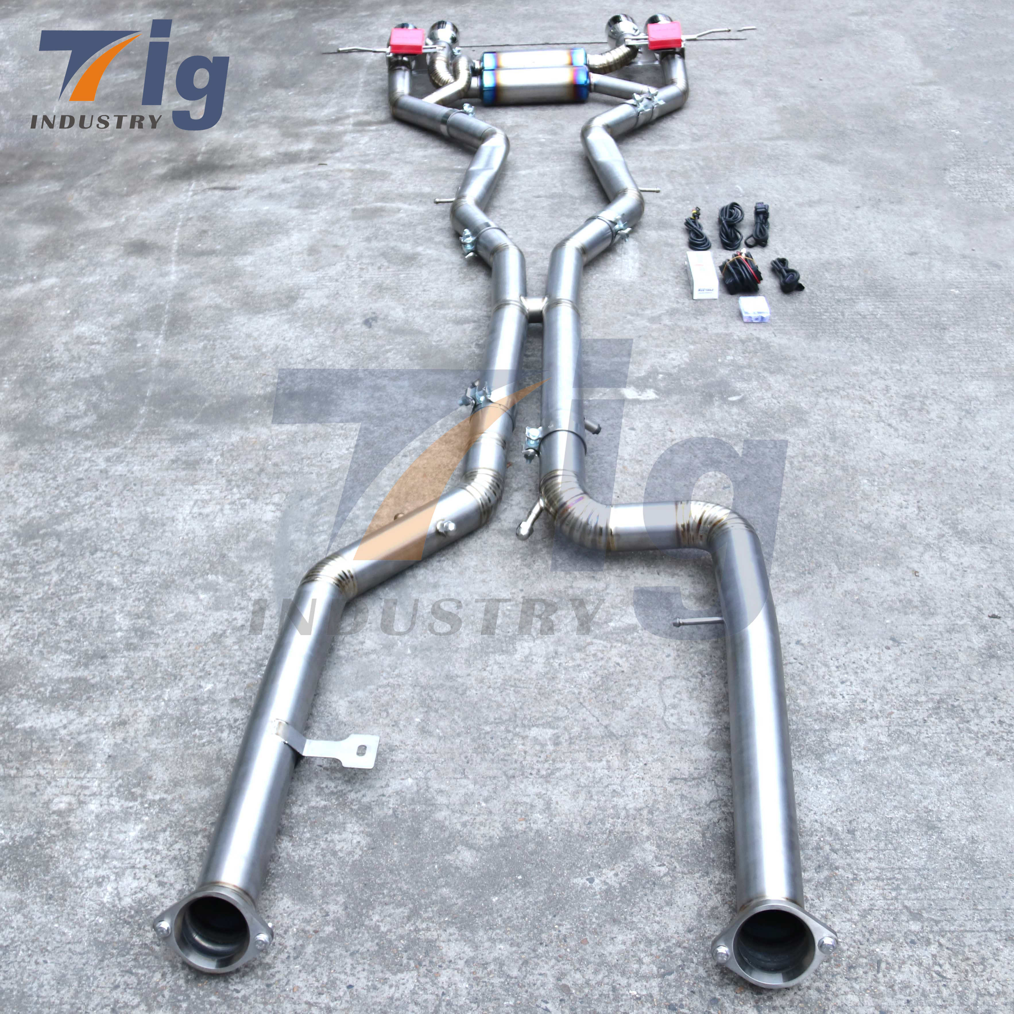 Titanium Catback Exhaust For BMW M3 G80 3.0T Exhaust Pipe Muffler Exhaust Systems