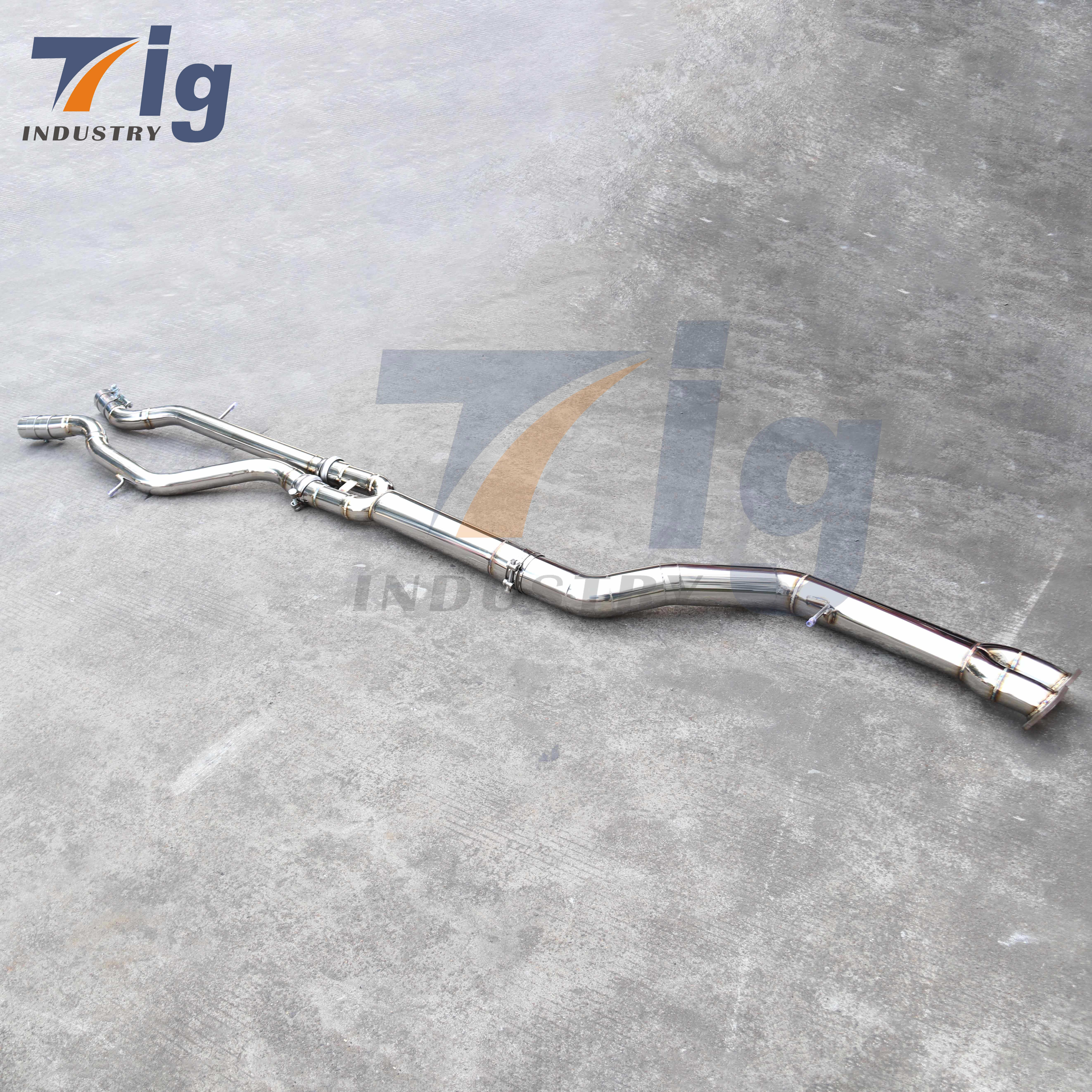 exhaust mid pipes for BMW M3 F80/M4 F82 F8X S55 3.0T resonated ss304 equal length midpipe