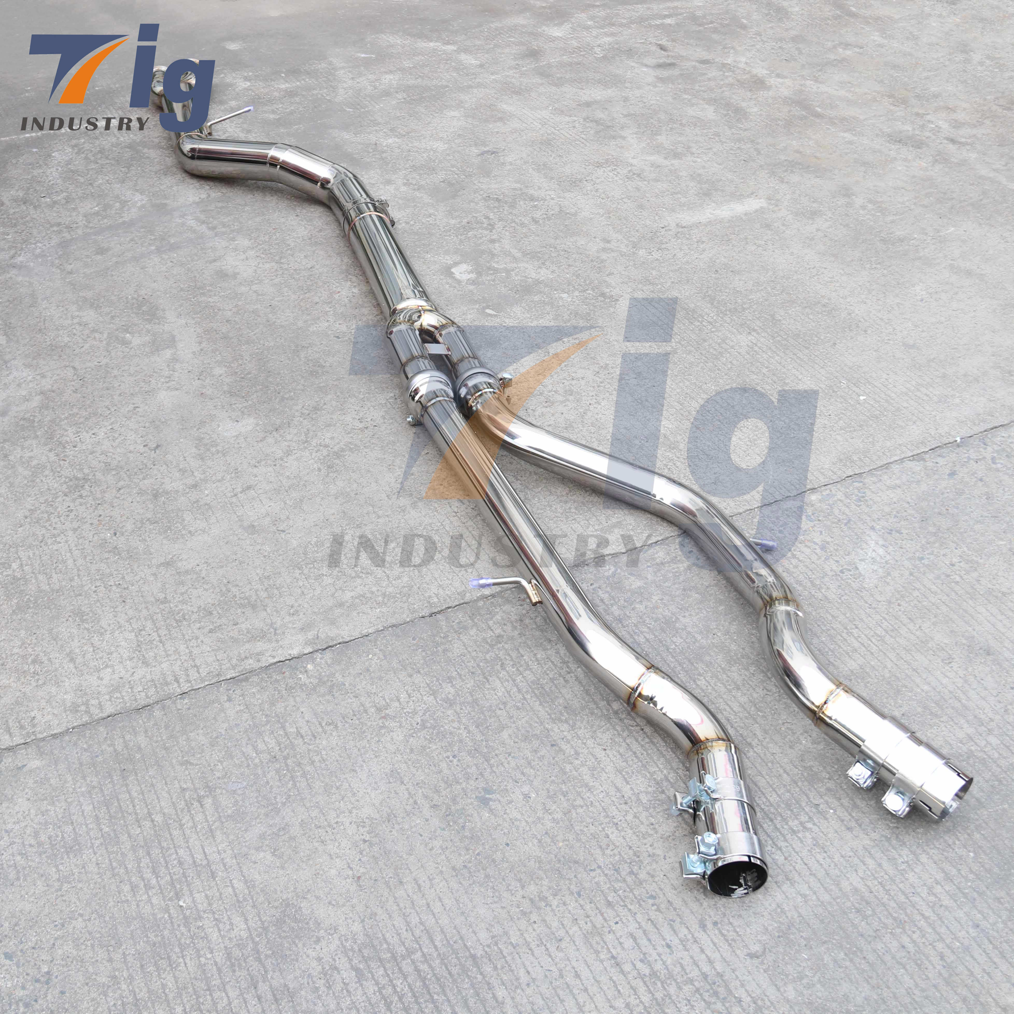 exhaust mid pipes for BMW M3 F80/M4 F82 F8X S55 3.0T resonated ss304 equal length midpipe