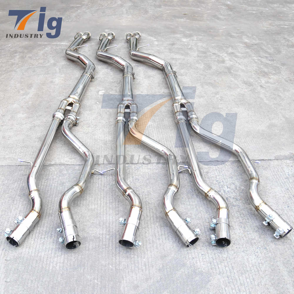 exhaust mid pipes for BMW M3 F80/M4 F82 F8X S55 3.0T resonated ss304 equal length midpipe