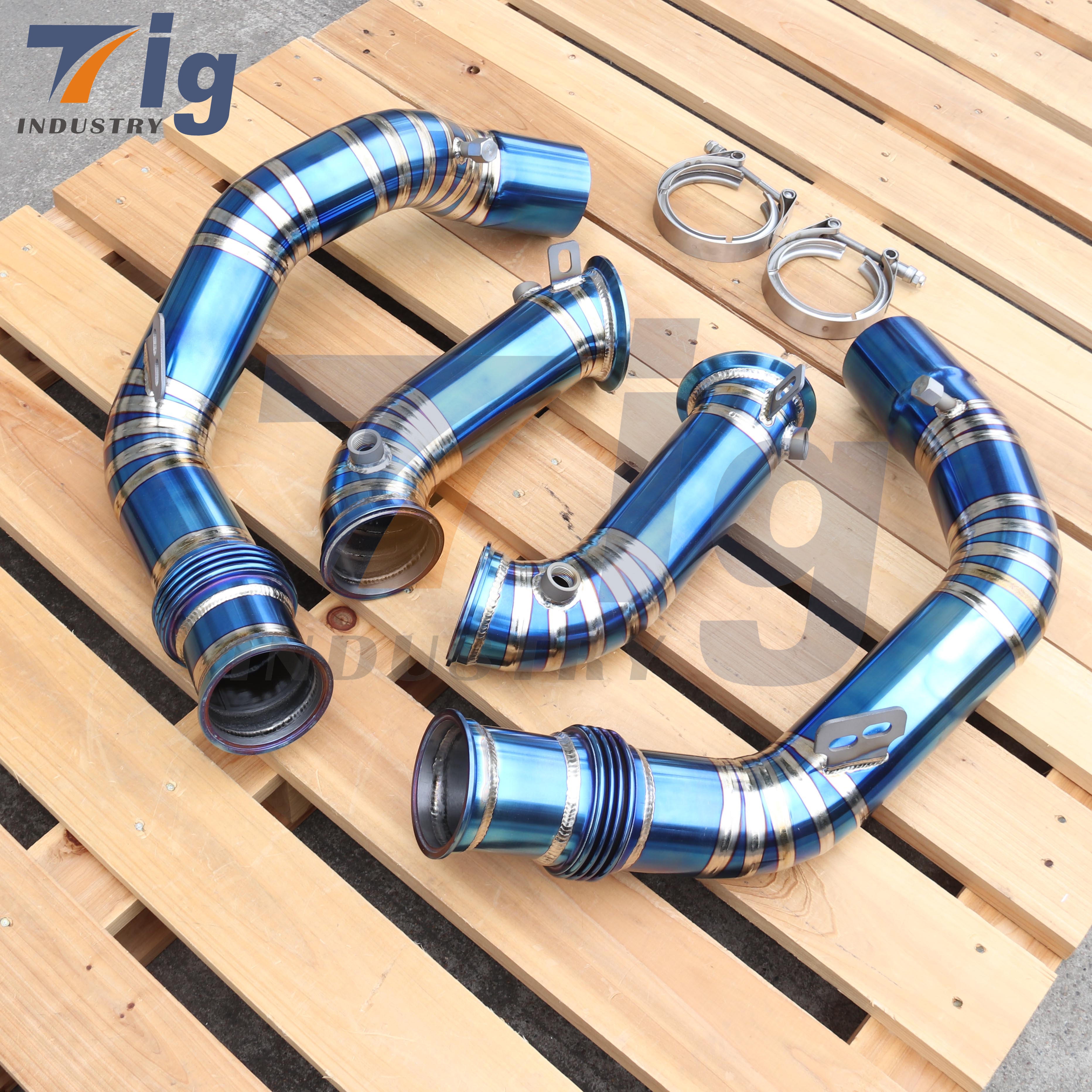 Titanium DOWNPIPES S63 F95 F96 X5M X6M DOWNPIPE 2020-2022