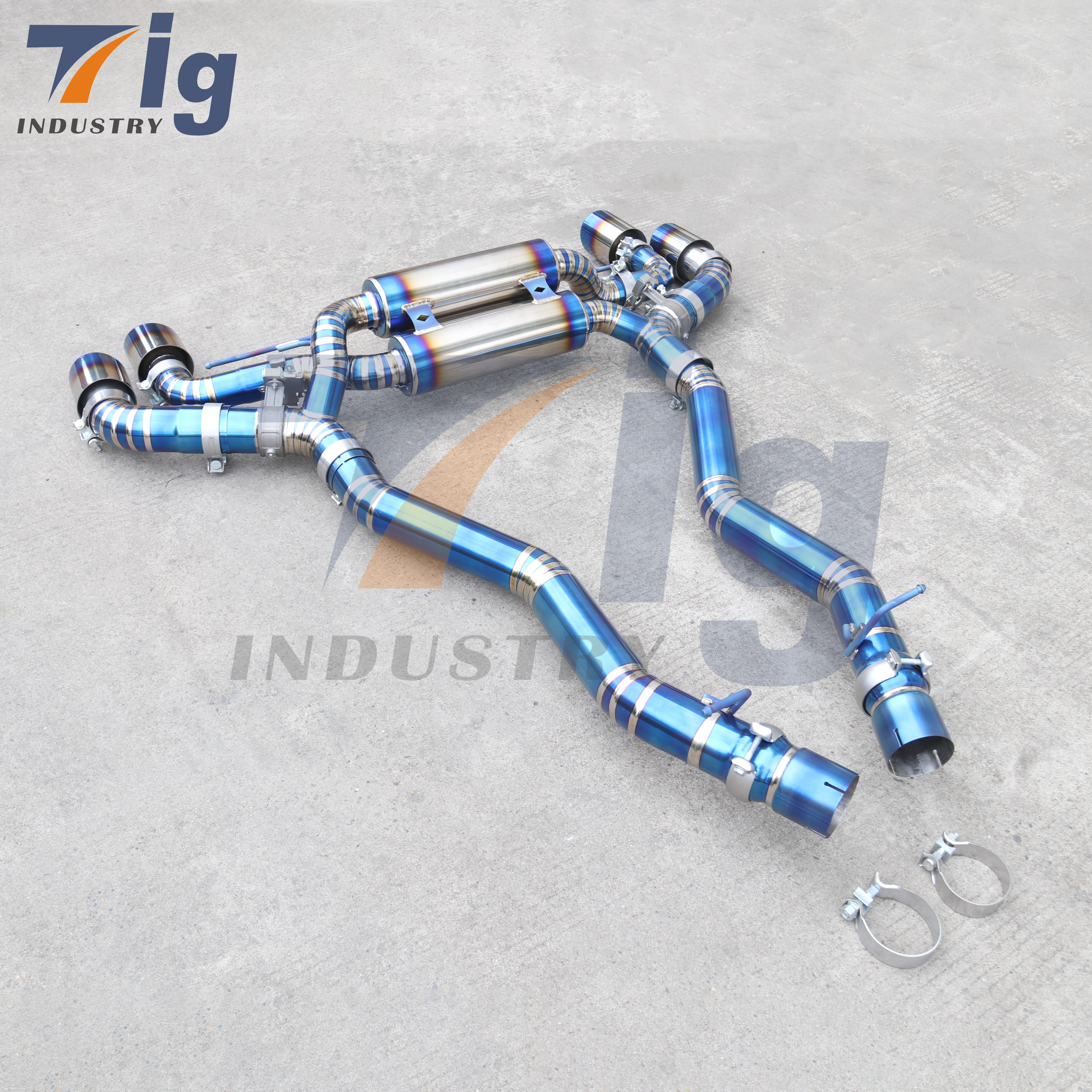 TITANIUM CATBACK EXHAUST PIPE BMW M5 F90 4.4T 2018-2021