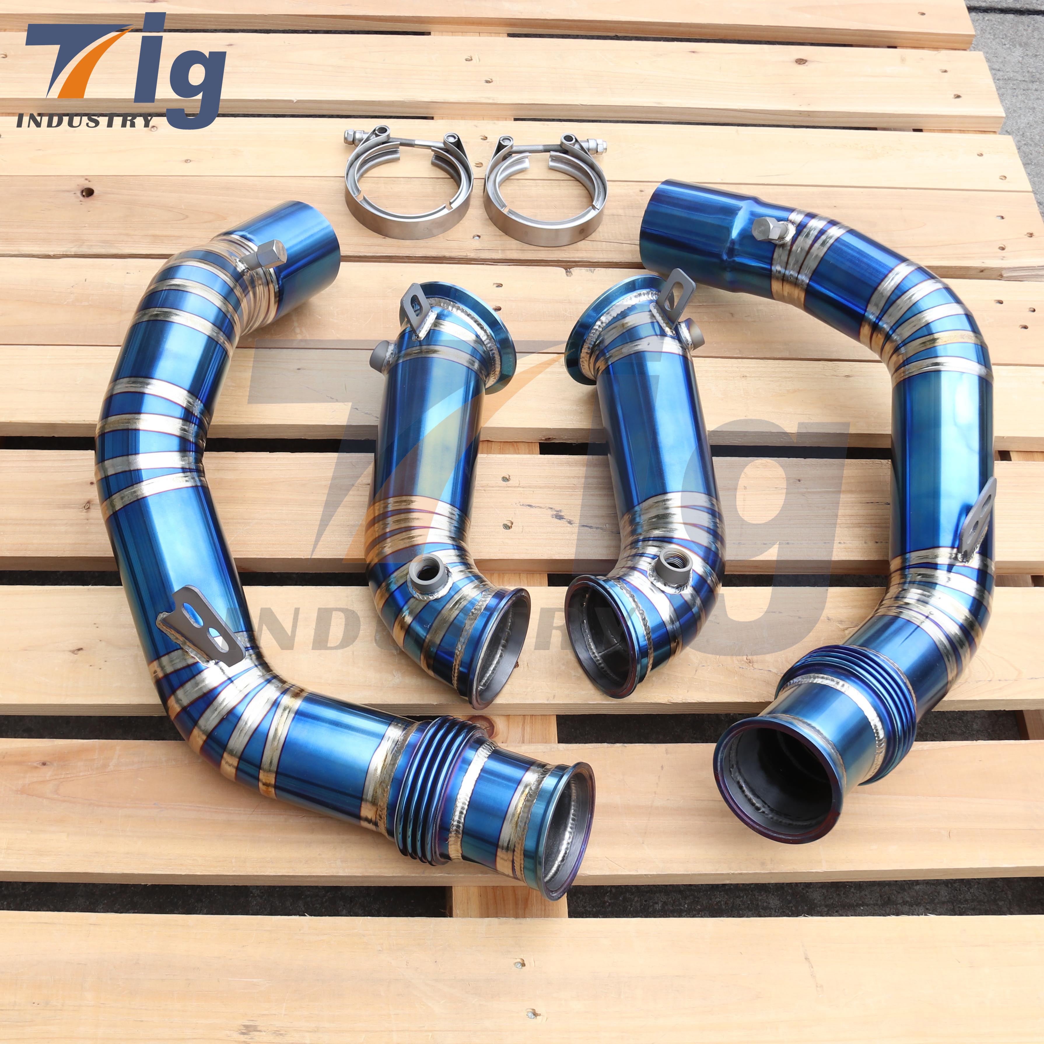 Titanium DOWNPIPES S63 F95 F96 X5M X6M DOWNPIPE 2020-2022