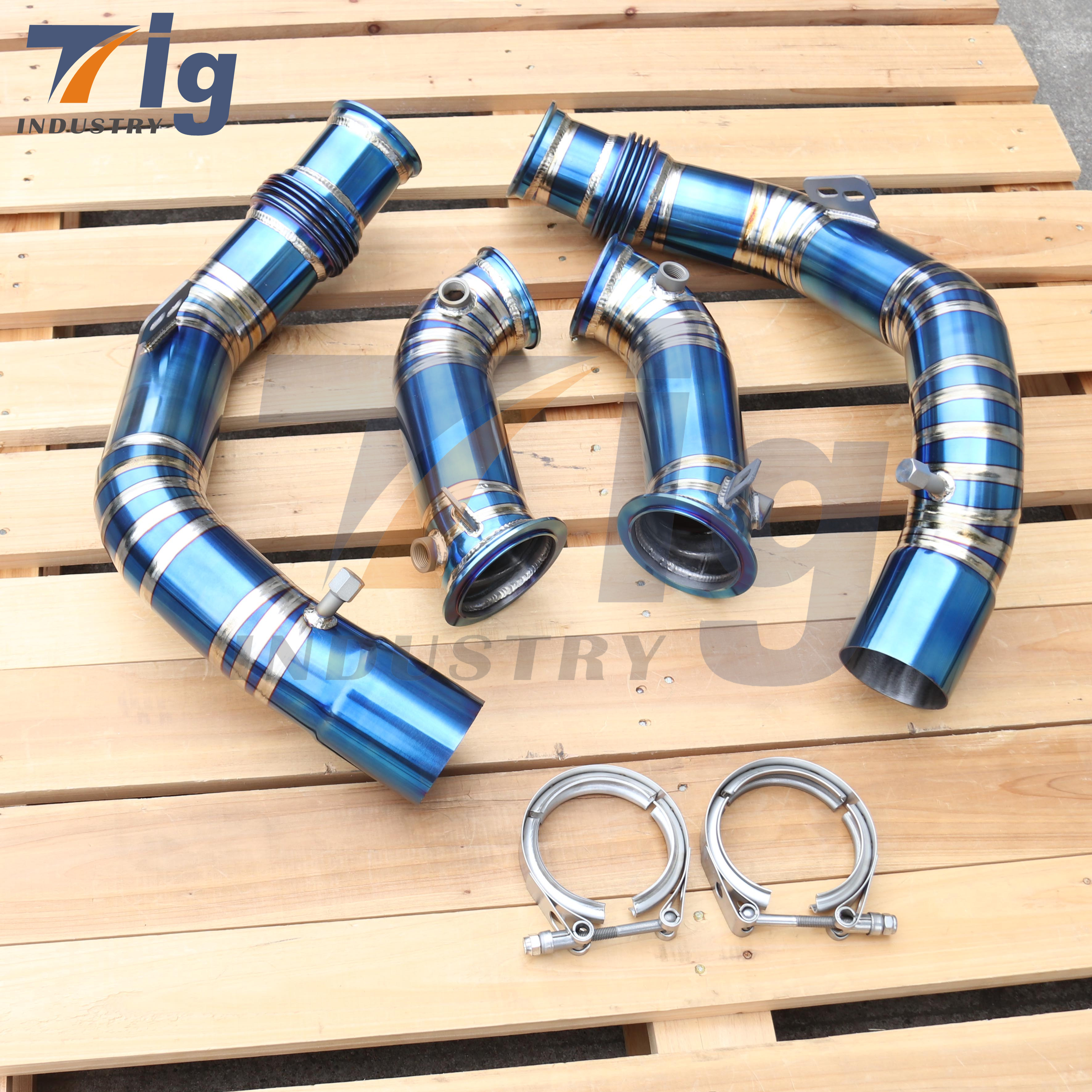 Titanium DOWNPIPES S63 F95 F96 X5M X6M DOWNPIPE 2020-2022