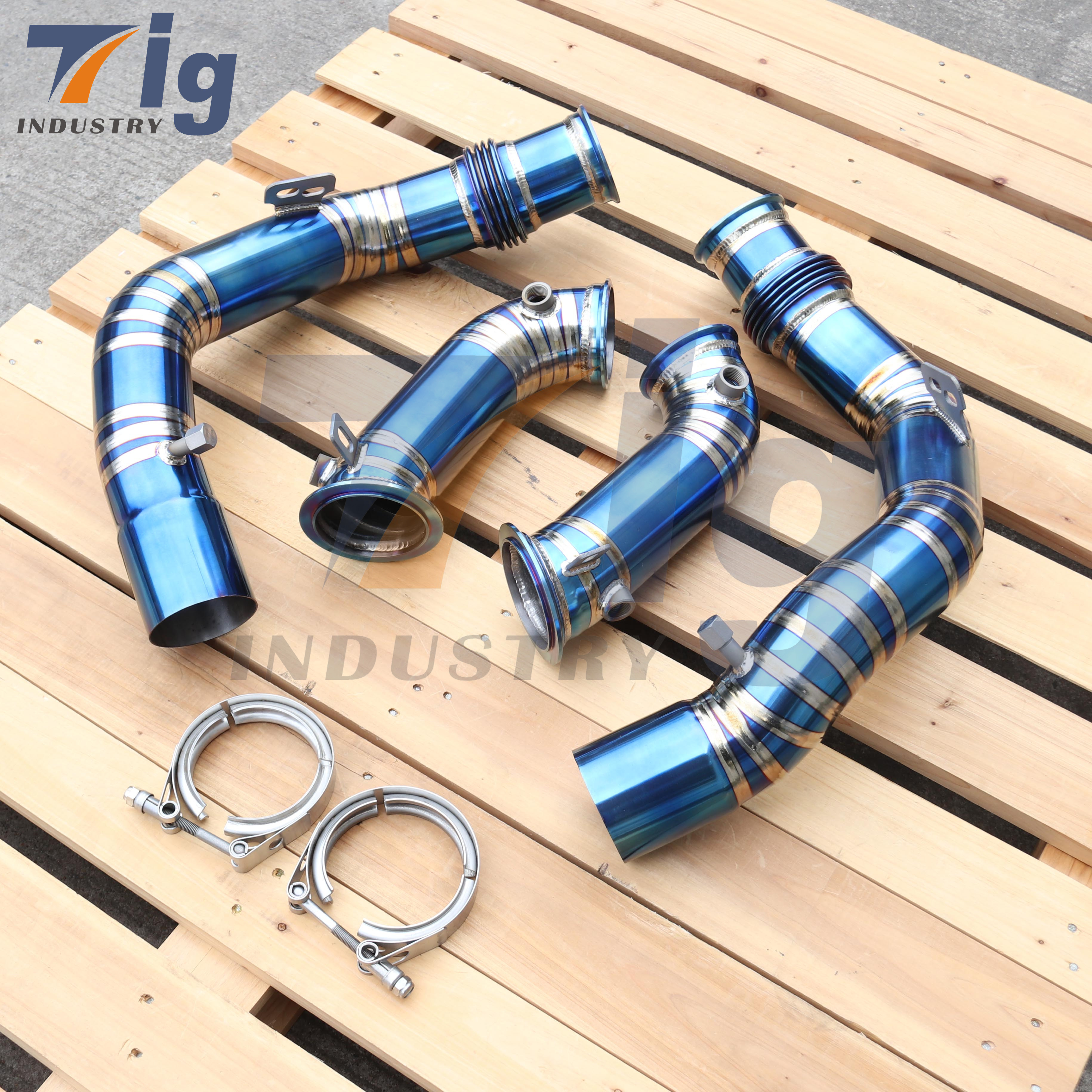 Titanium DOWNPIPES S63 F95 F96 X5M X6M DOWNPIPE 2020-2022