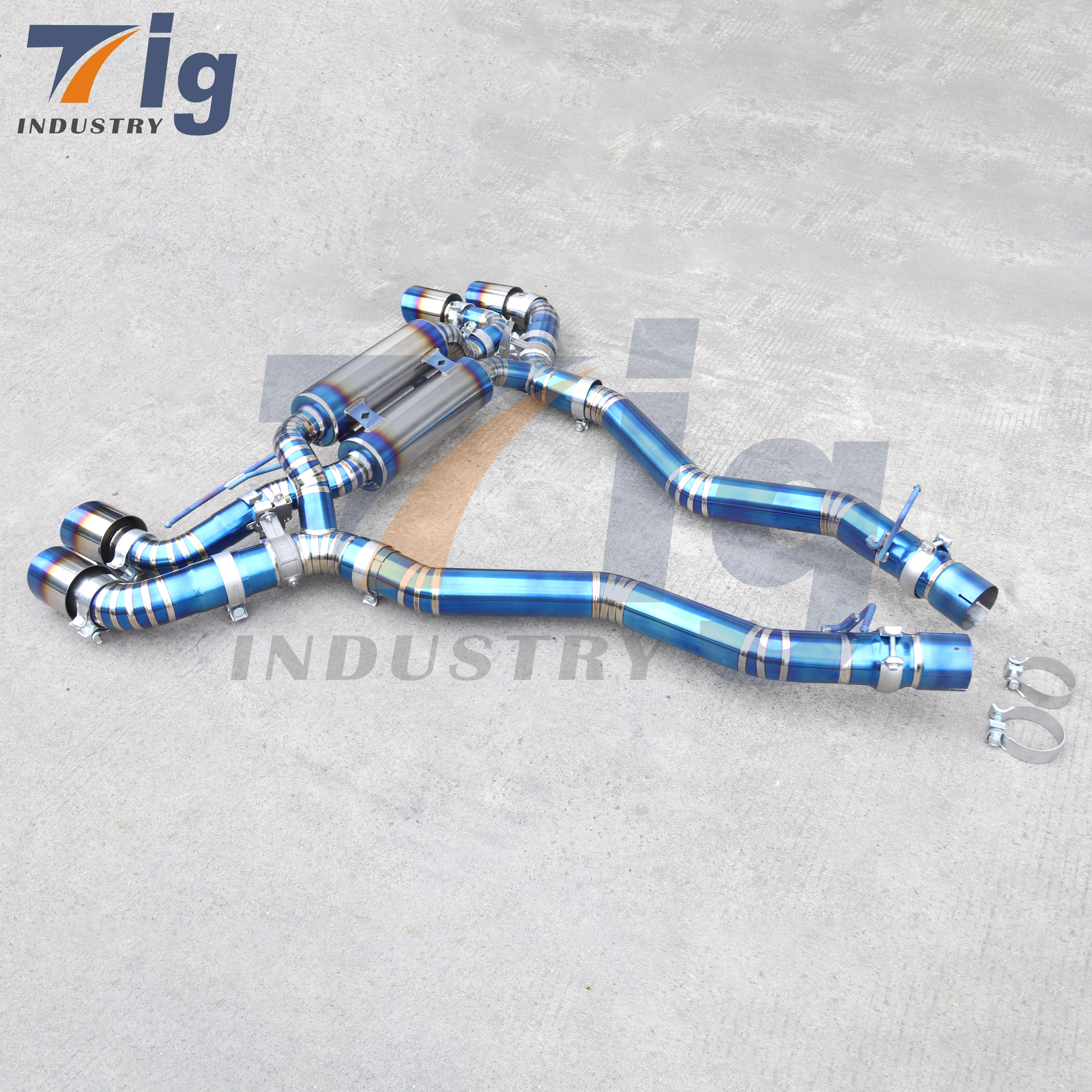 TITANIUM CATBACK EXHAUST PIPE BMW M5 F90 4.4T 2018-2021