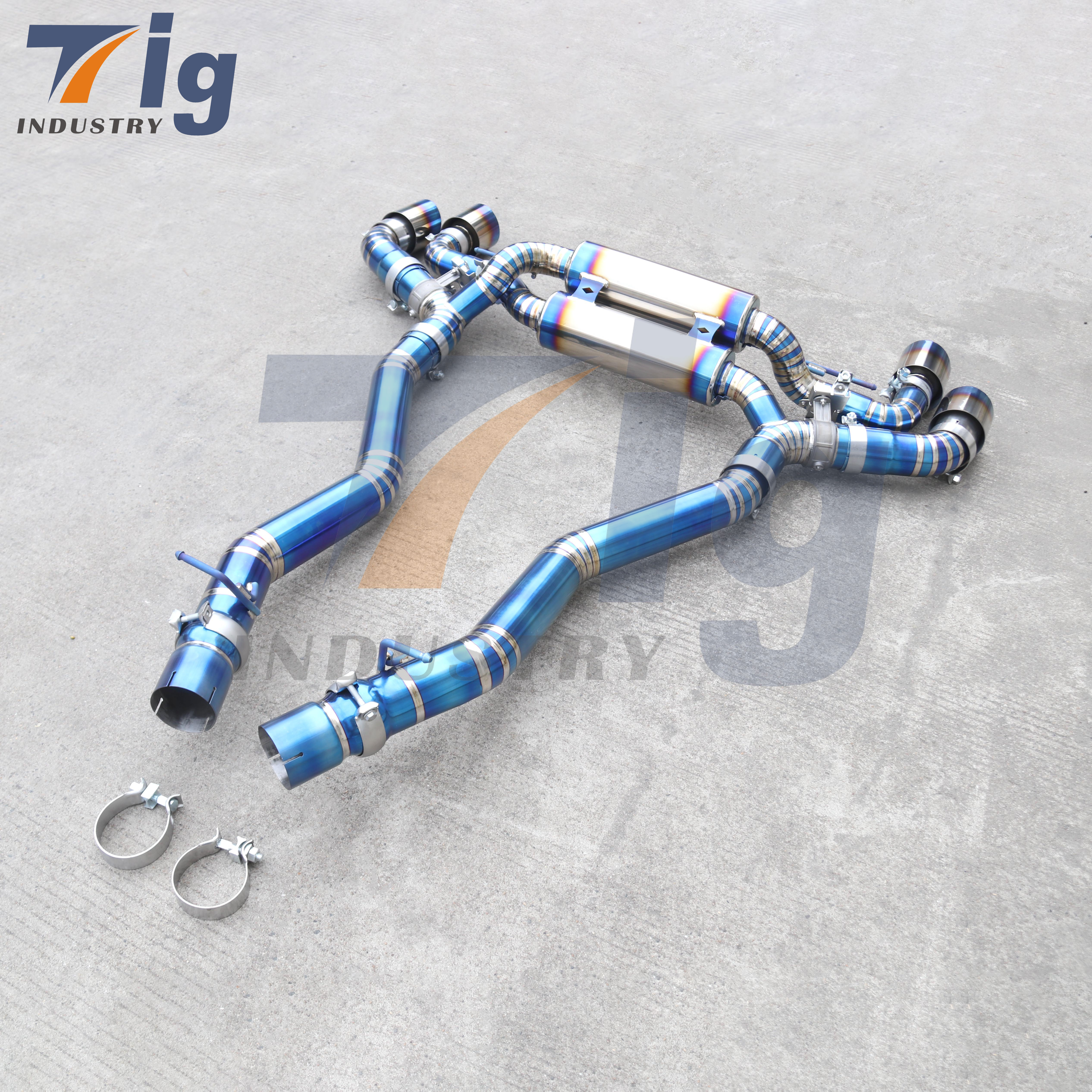 TITANIUM CATBACK EXHAUST PIPE BMW M5 F90 4.4T 2018-2021