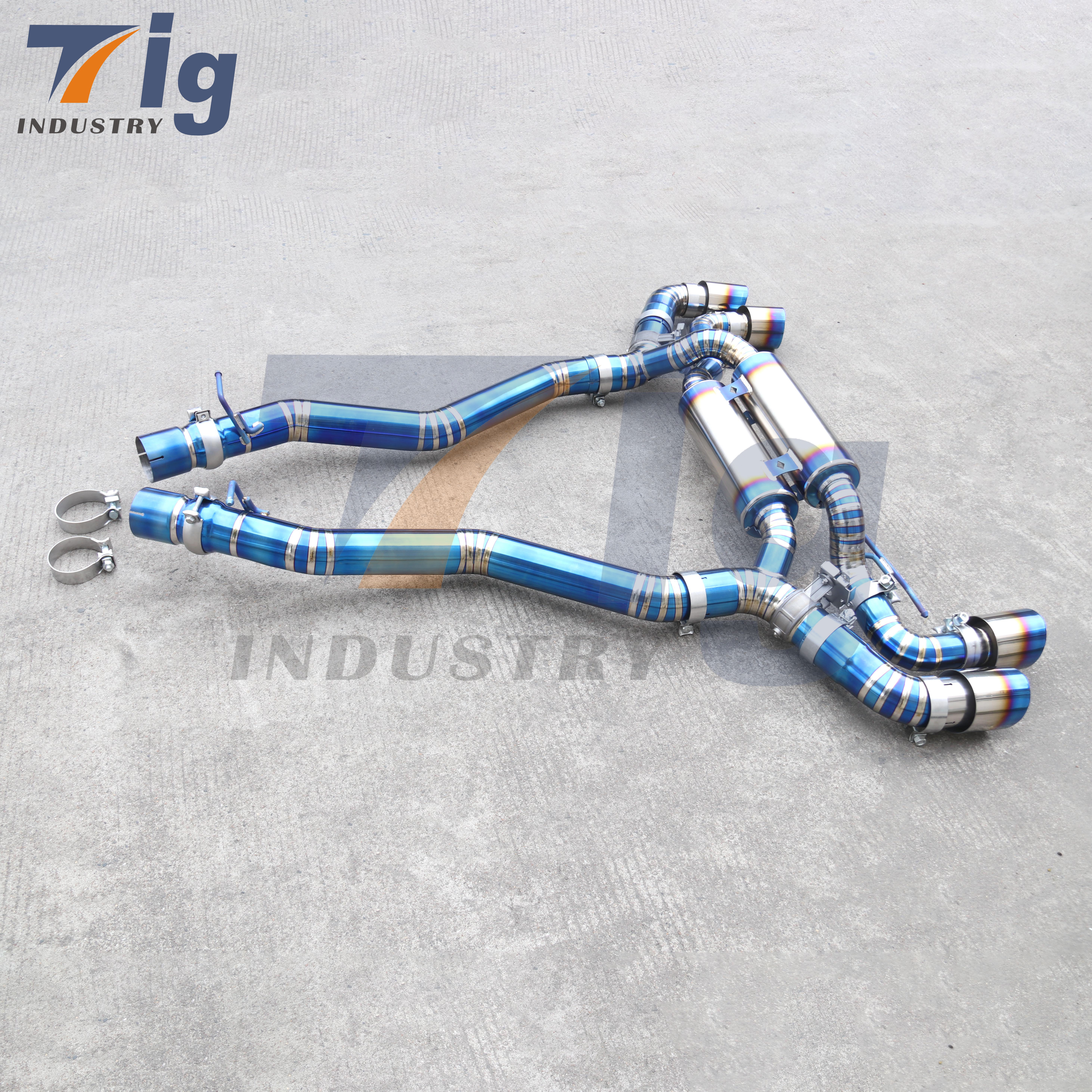 TITANIUM CATBACK EXHAUST PIPE BMW M5 F90 4.4T 2018-2021
